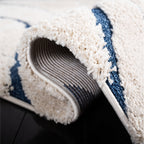 SAFAVIEH Florida Shag Staka Abstract Waves 1.2-inch Area Rug