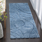 SAFAVIEH Florida Shag Staka Abstract Waves 1.2-inch Area Rug