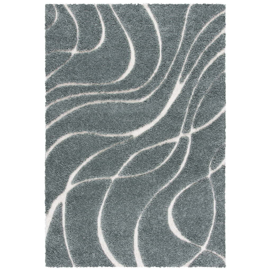 SAFAVIEH Florida Shag Staka Abstract Waves 1.2-inch Area Rug