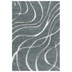 SAFAVIEH Florida Shag Staka Abstract Waves 1.2-inch Area Rug