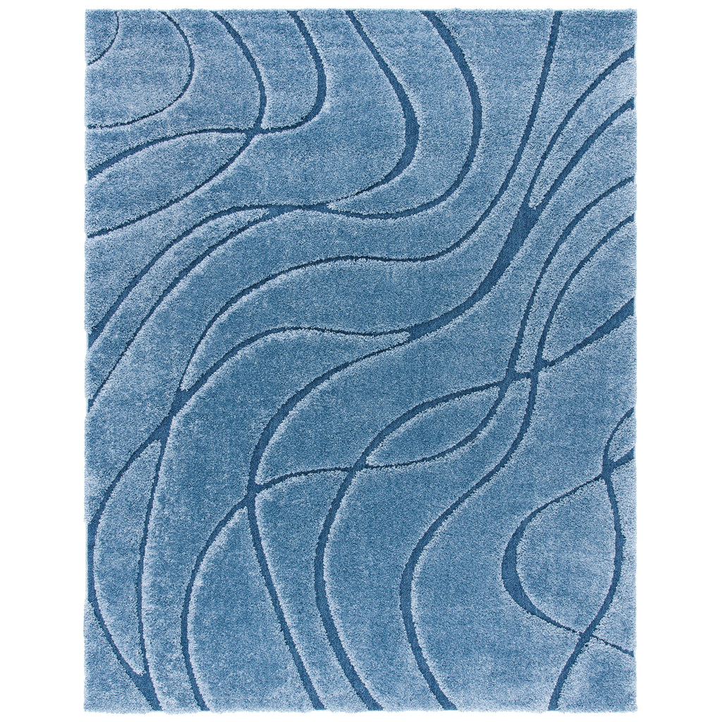 SAFAVIEH Florida Shag Staka Abstract Waves 1.2-inch Area Rug