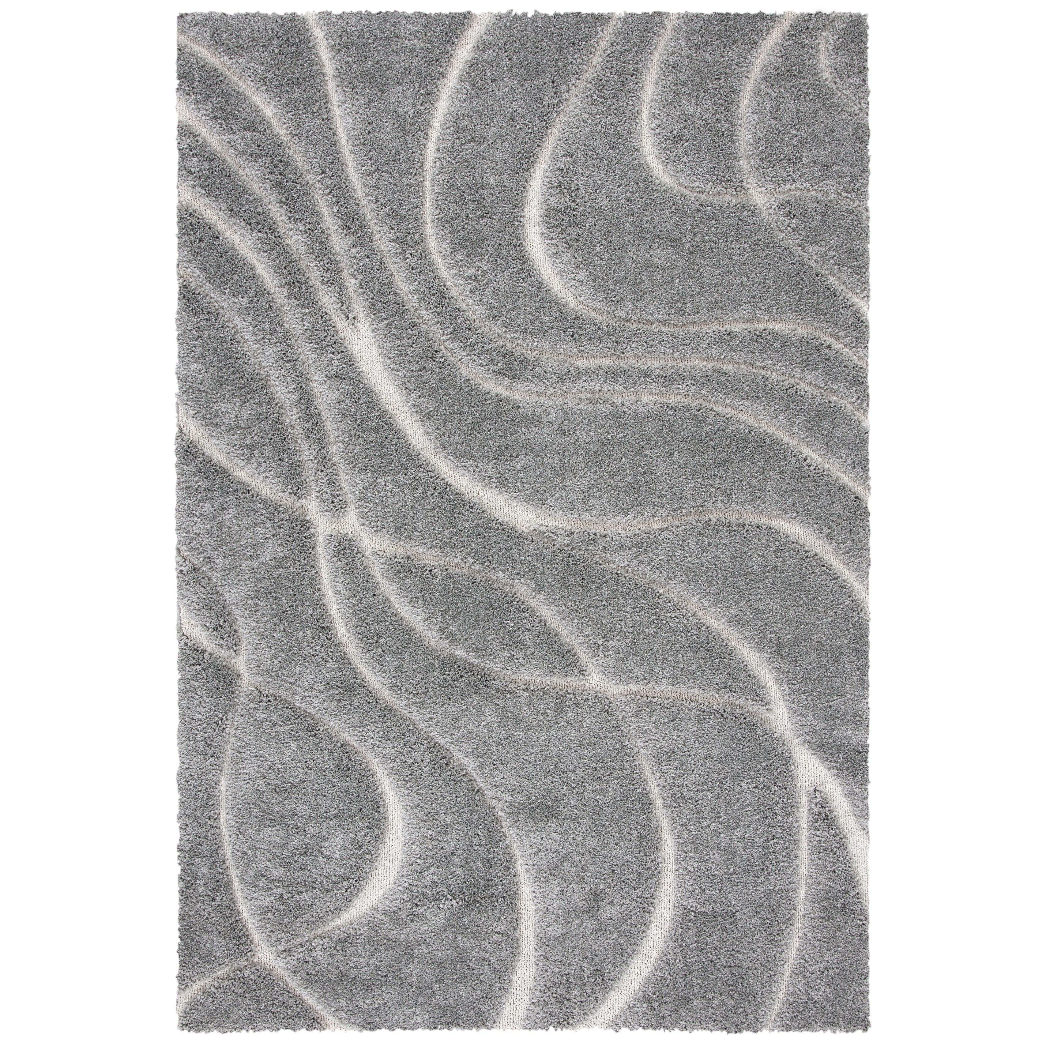 SAFAVIEH Florida Shag Staka Abstract Waves 1.2-inch Area Rug
