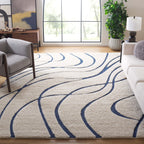 SAFAVIEH Florida Shag Staka Abstract Waves 1.2-inch Area Rug