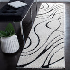 SAFAVIEH Florida Shag Staka Abstract Waves 1.2-inch Area Rug
