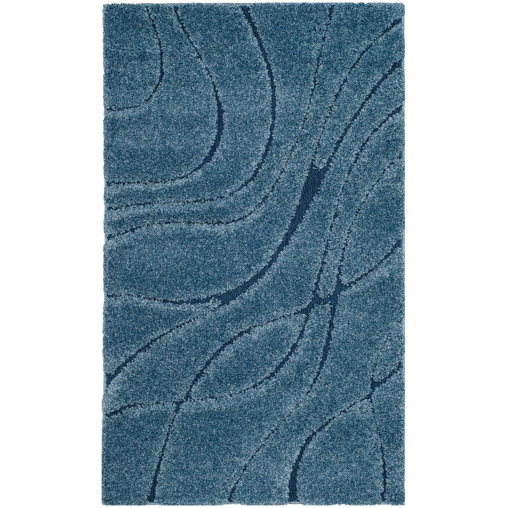 SAFAVIEH Florida Shag Staka Abstract Waves 1.2-inch Area Rug