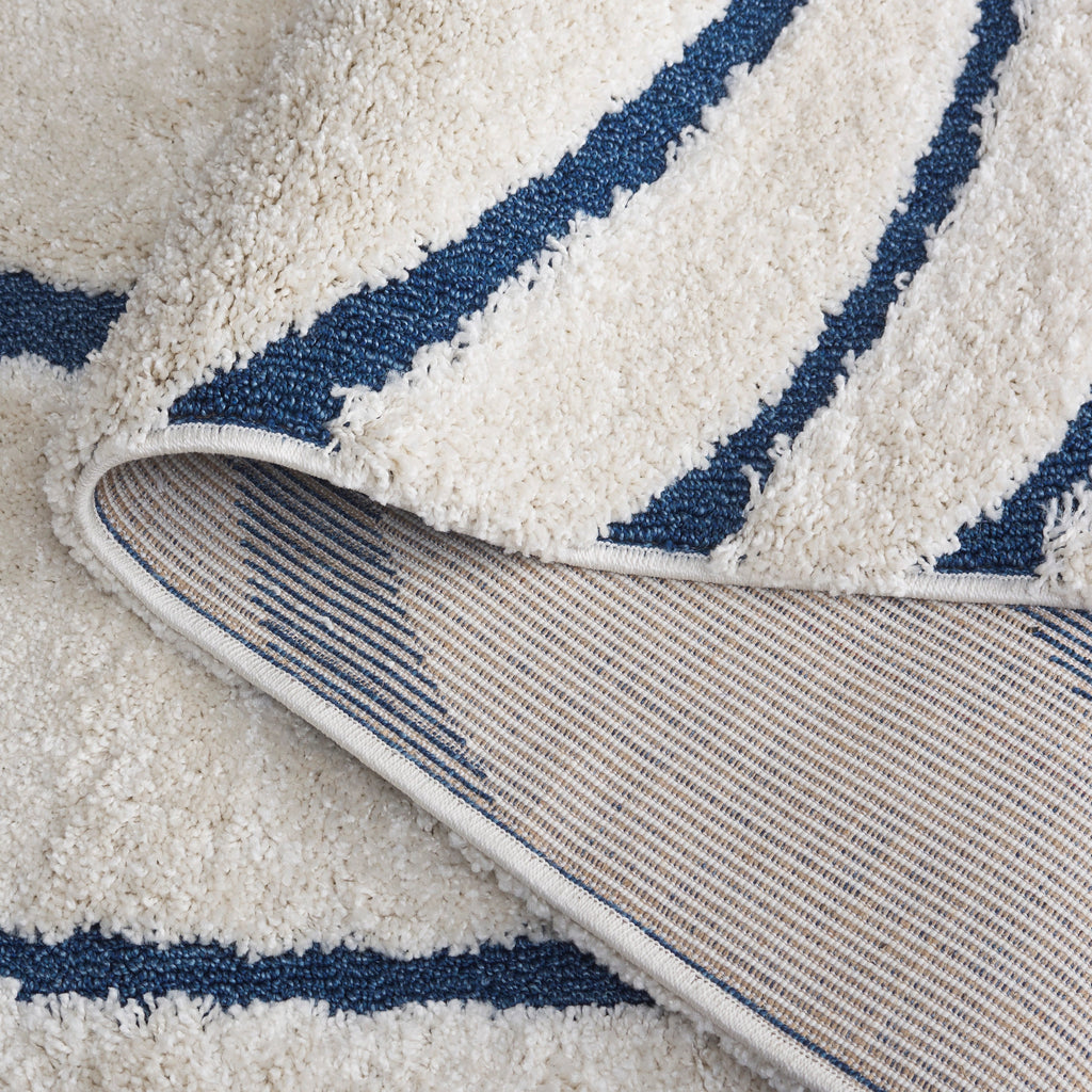 SAFAVIEH Florida Shag Staka Abstract Waves 1.2-inch Area Rug