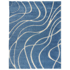 SAFAVIEH Florida Shag Staka Abstract Waves 1.2-inch Area Rug