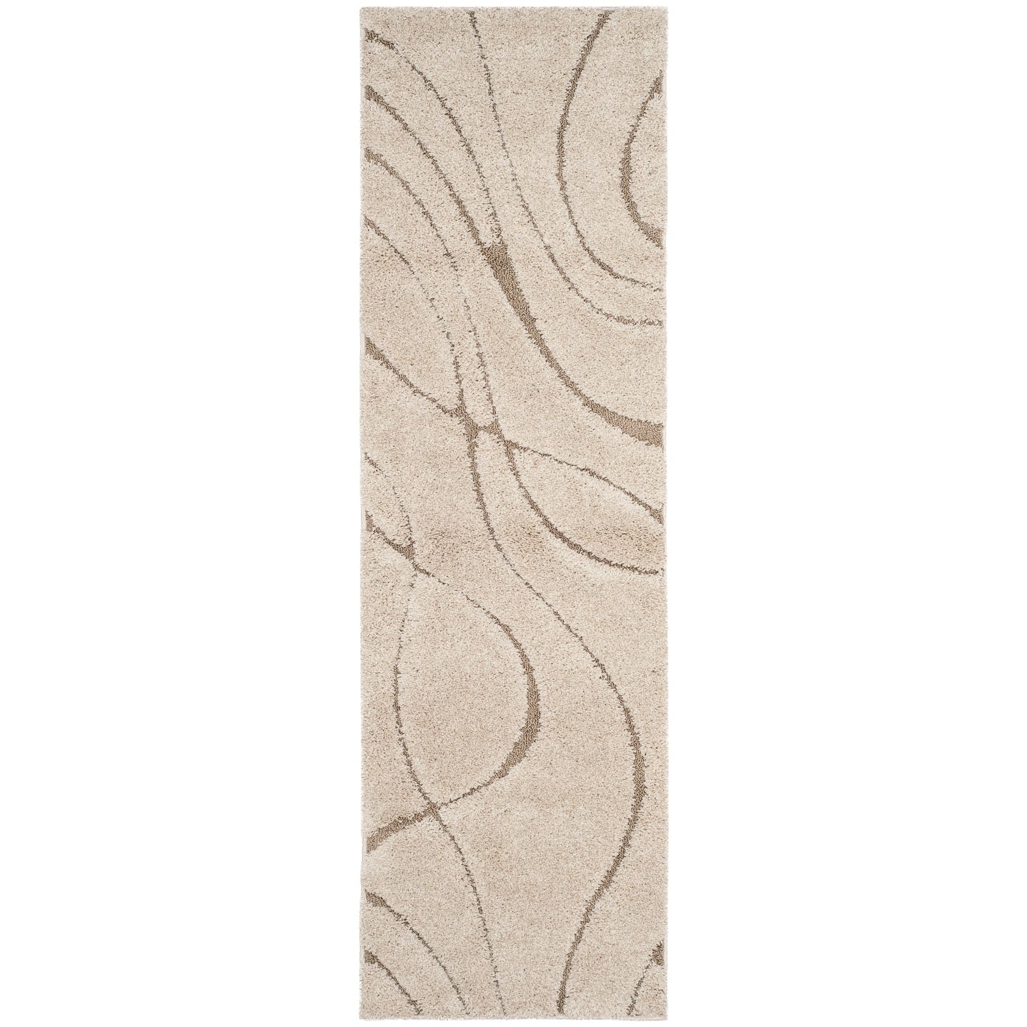SAFAVIEH Florida Shag Staka Abstract Waves 1.2-inch Area Rug