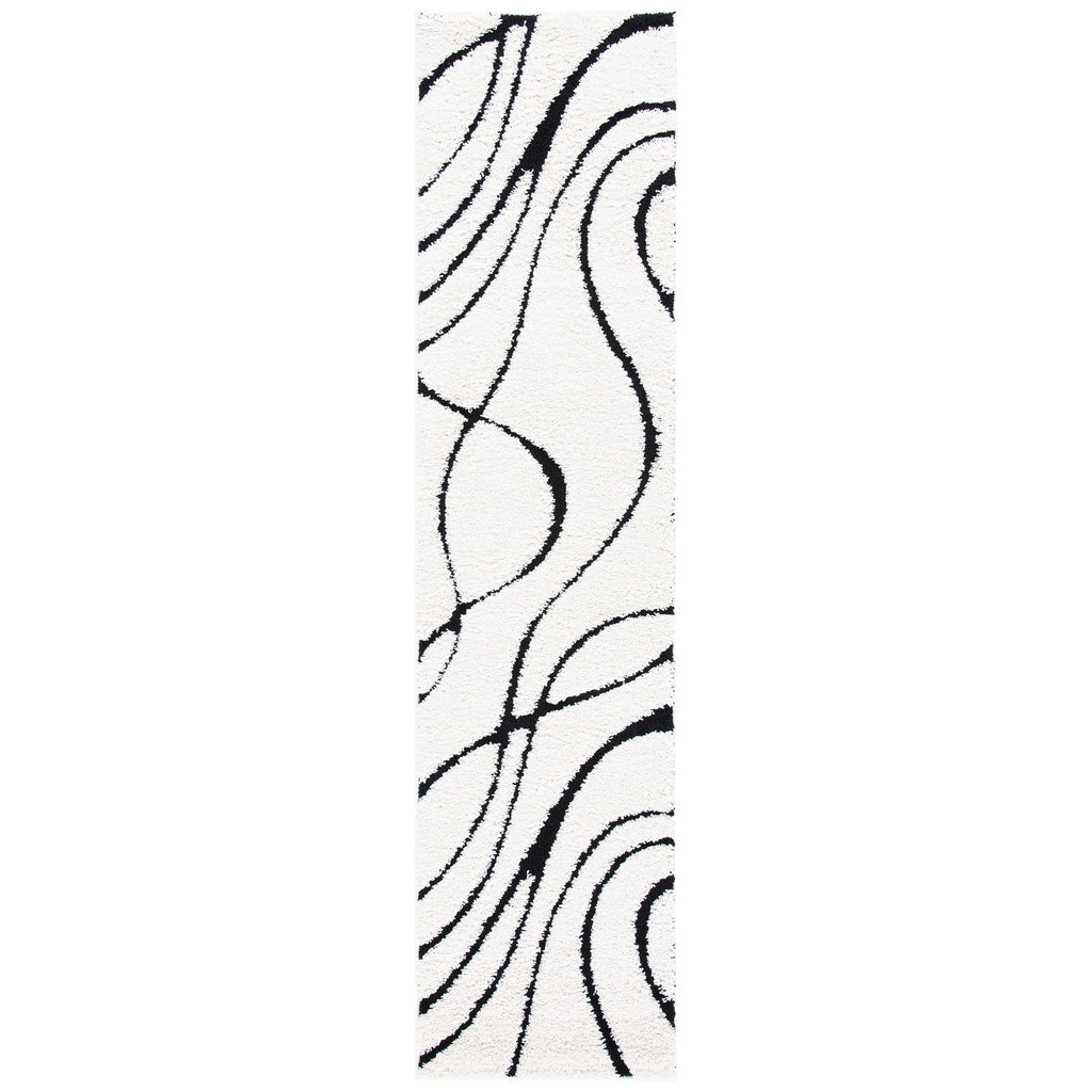 SAFAVIEH Florida Shag Staka Abstract Waves 1.2-inch Area Rug