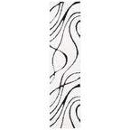 SAFAVIEH Florida Shag Staka Abstract Waves 1.2-inch Area Rug
