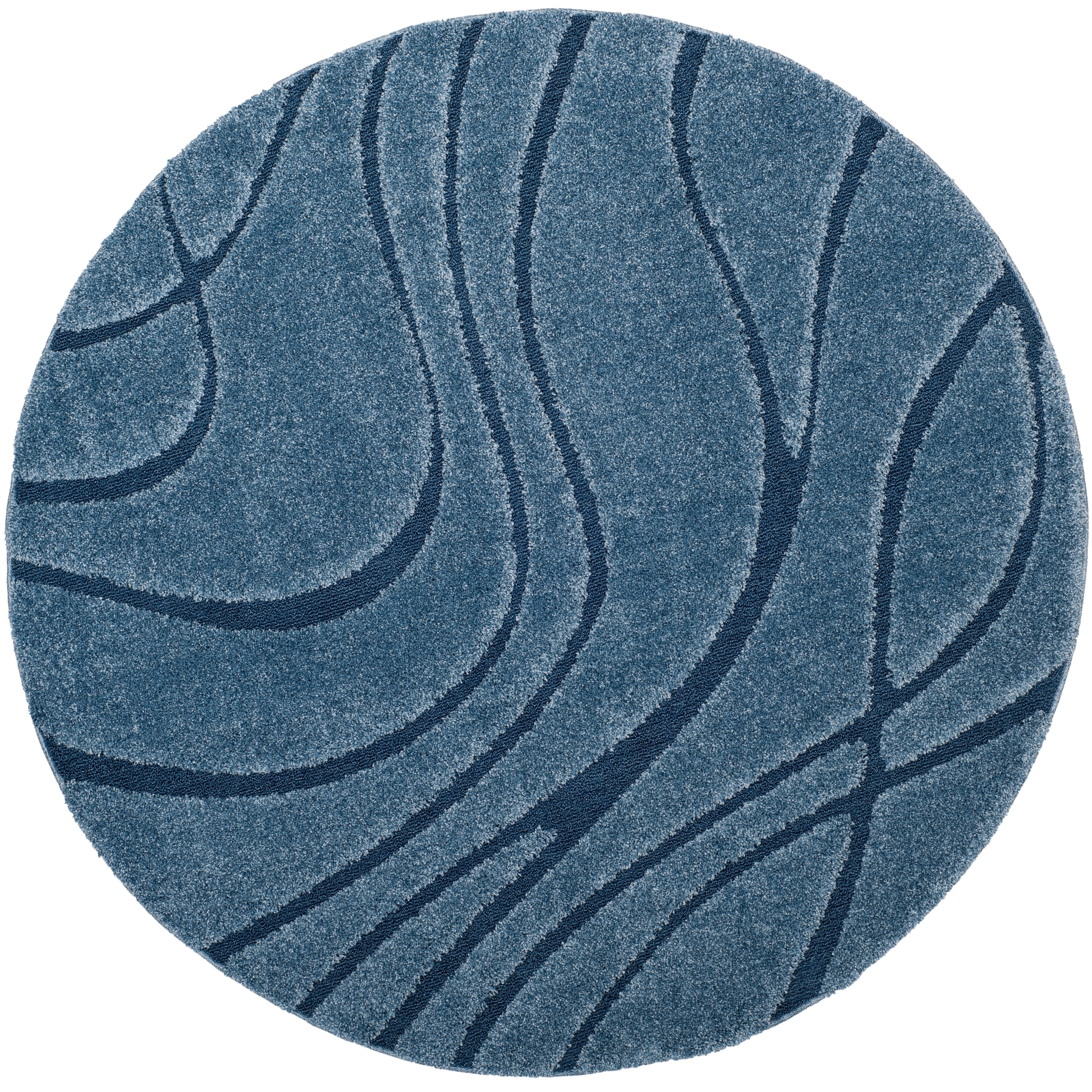 SAFAVIEH Florida Shag Staka Abstract Waves 1.2-inch Area Rug