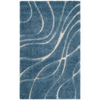 SAFAVIEH Florida Shag Staka Abstract Waves 1.2-inch Area Rug