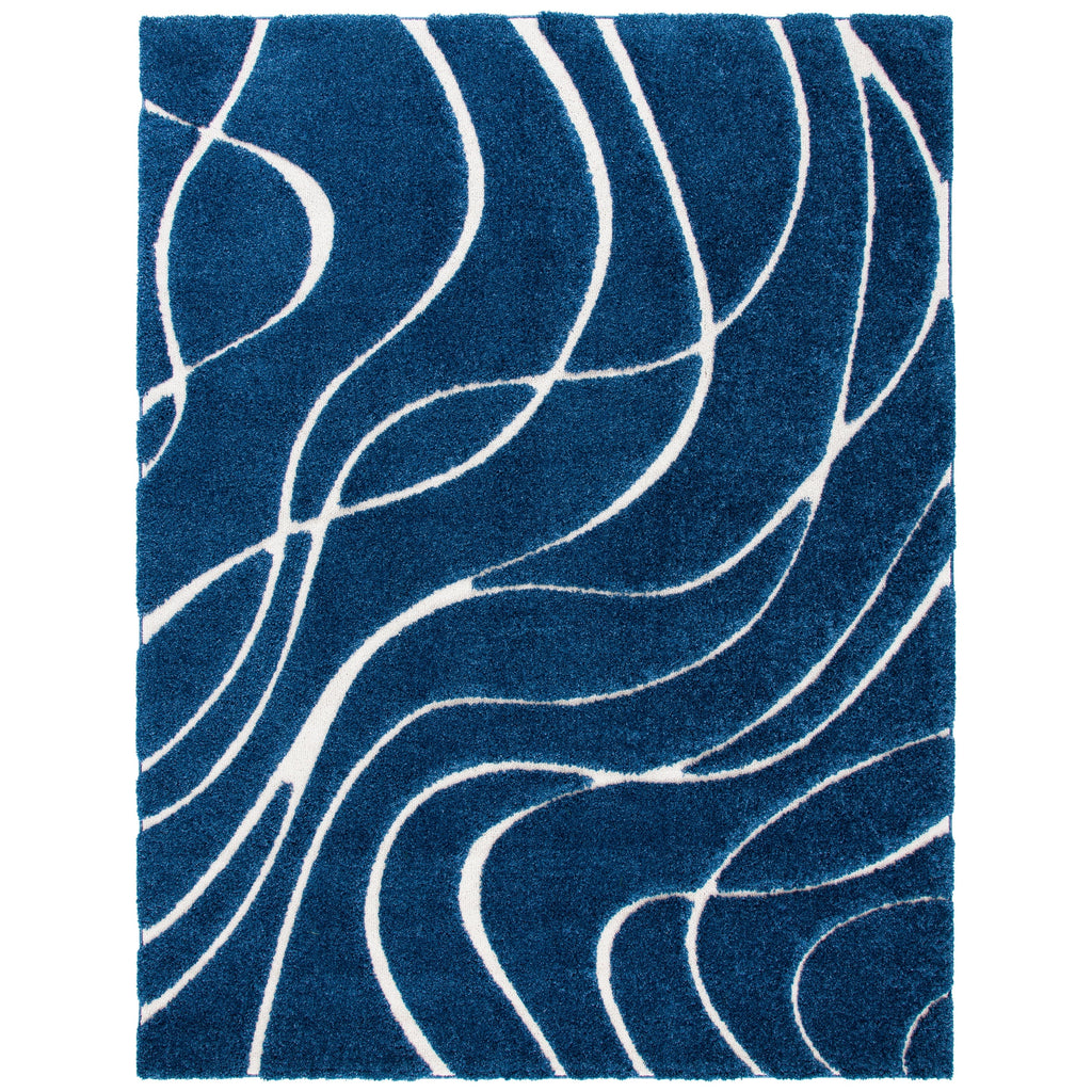 SAFAVIEH Florida Shag Staka Abstract Waves 1.2-inch Area Rug