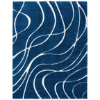 SAFAVIEH Florida Shag Staka Abstract Waves 1.2-inch Area Rug