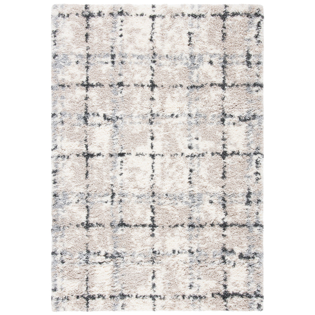 SAFAVIEH Fontana Shag Ashton Modern Check 2-inch Thick Rug