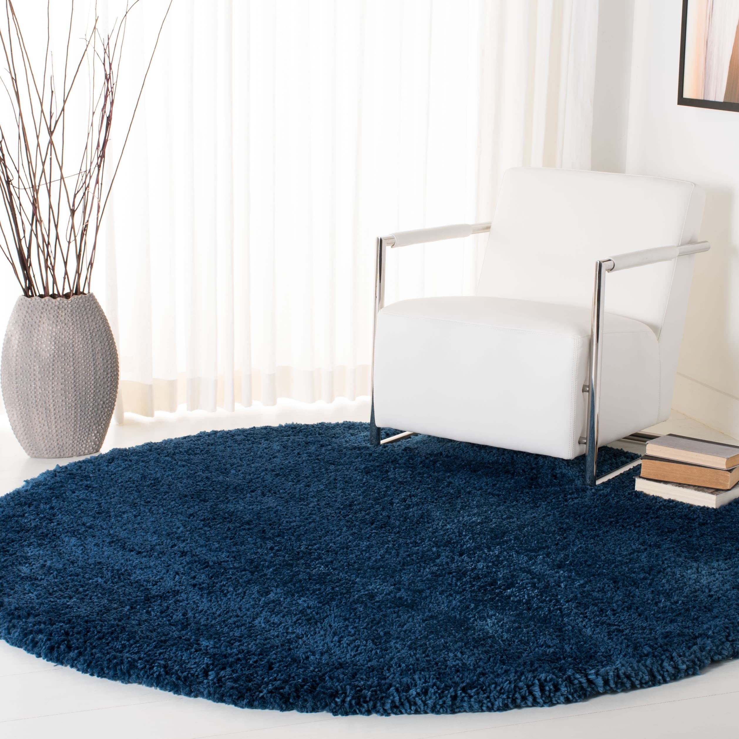 SAFAVIEH Fontana Shag Dagi Solid 2-inch Thick Rug