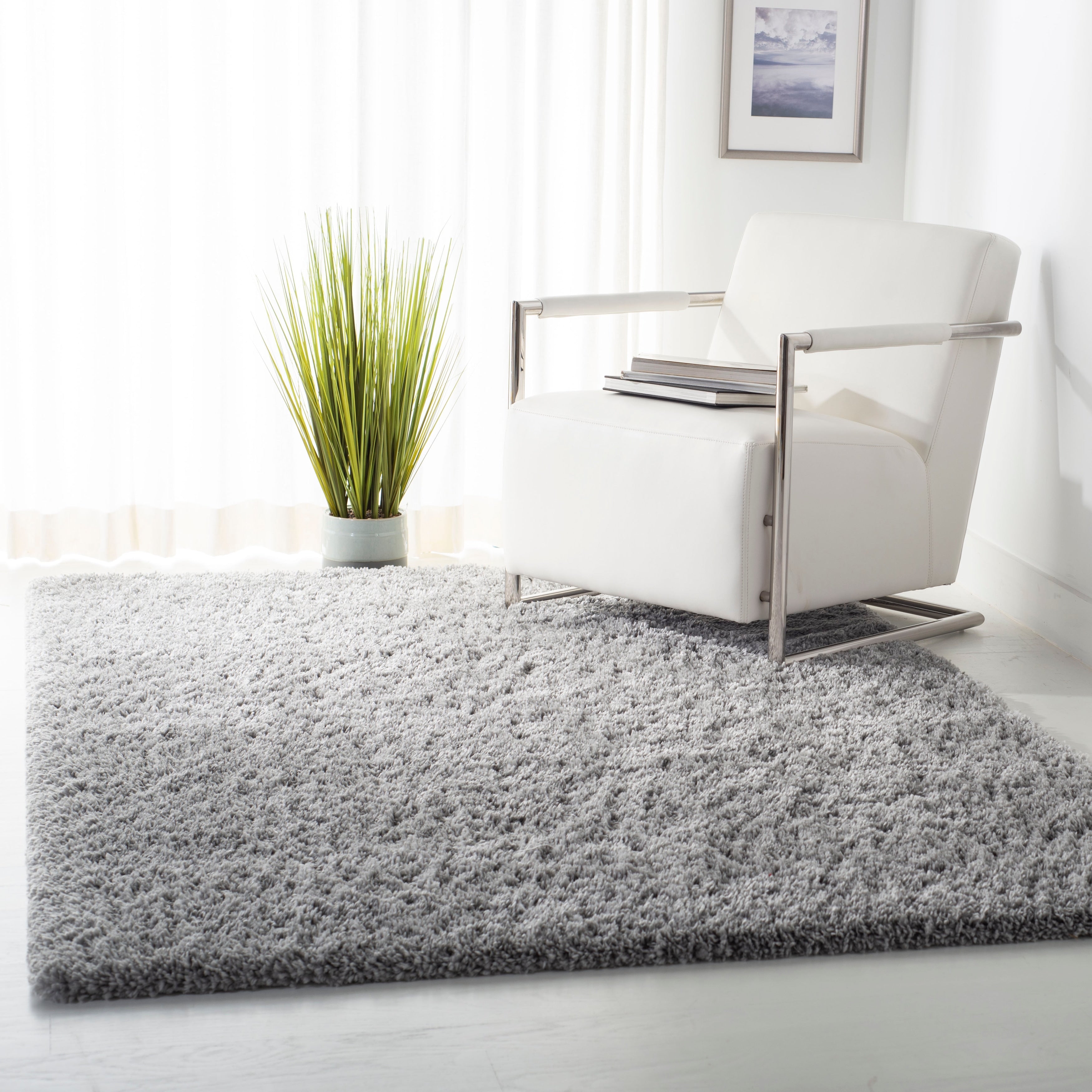 SAFAVIEH Fontana Shag Dagi Solid 2-inch Thick Rug