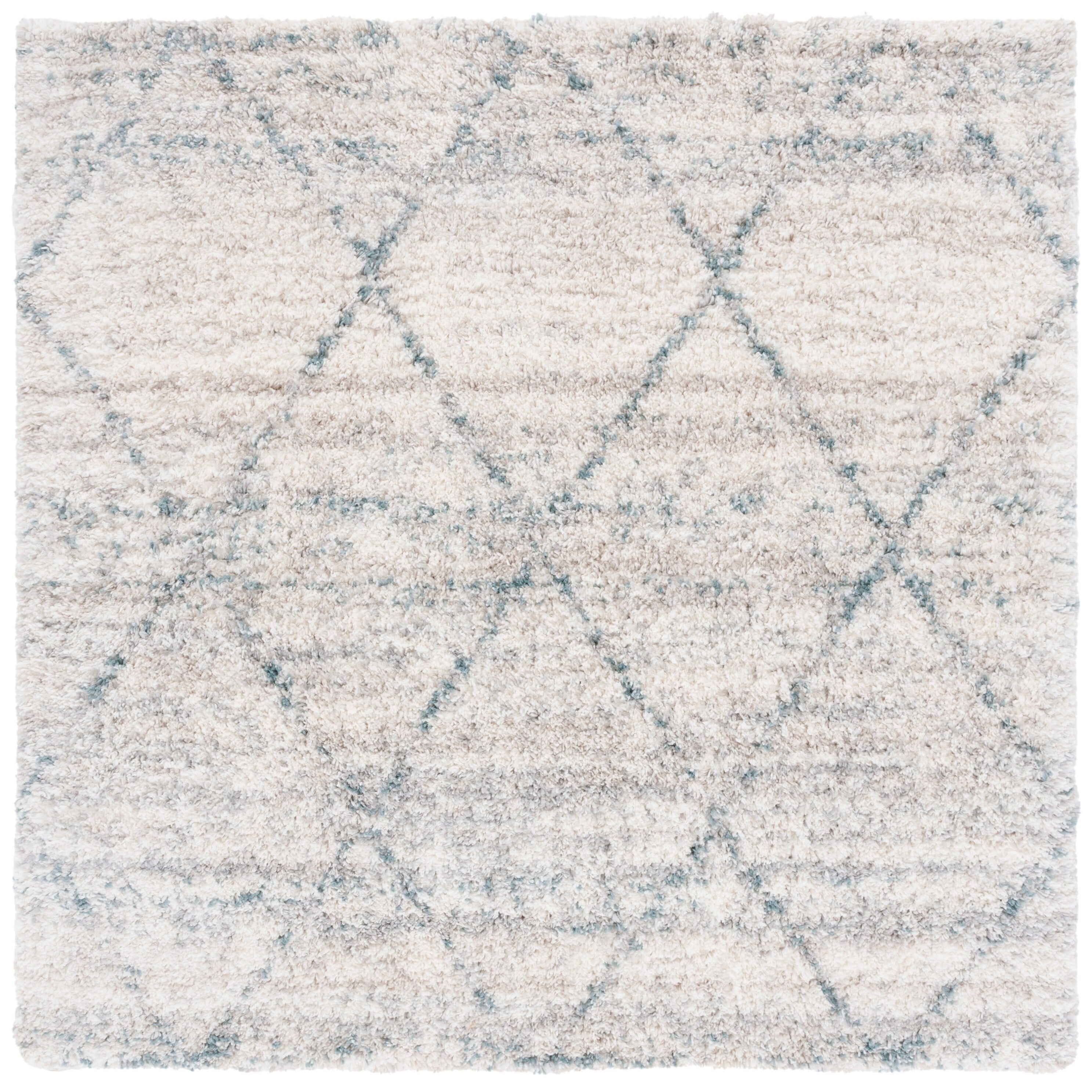 SAFAVIEH Fontana Shag Marye Modern Trellis 2-inch Thick Rug