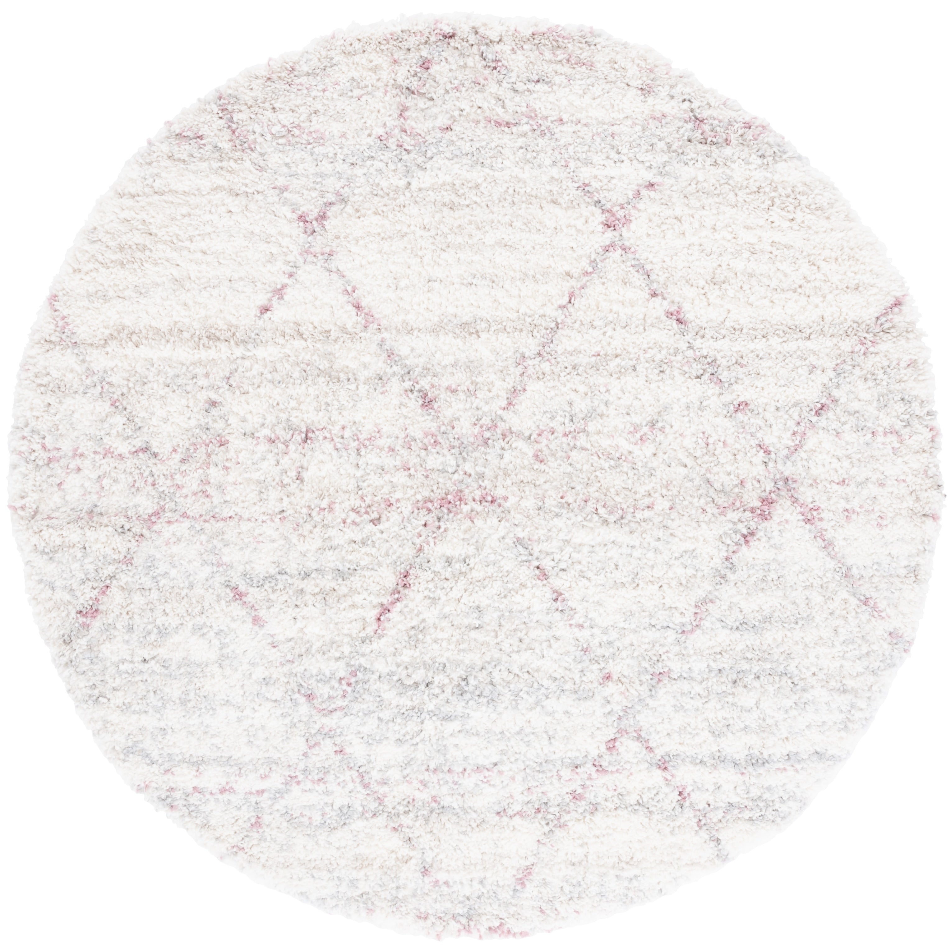 SAFAVIEH Fontana Shag Marye Modern Trellis 2-inch Thick Rug