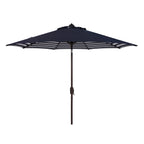 SAFAVIEH Hadire Inside Out Striped 9 Ft Crank Outdoor Umbrella