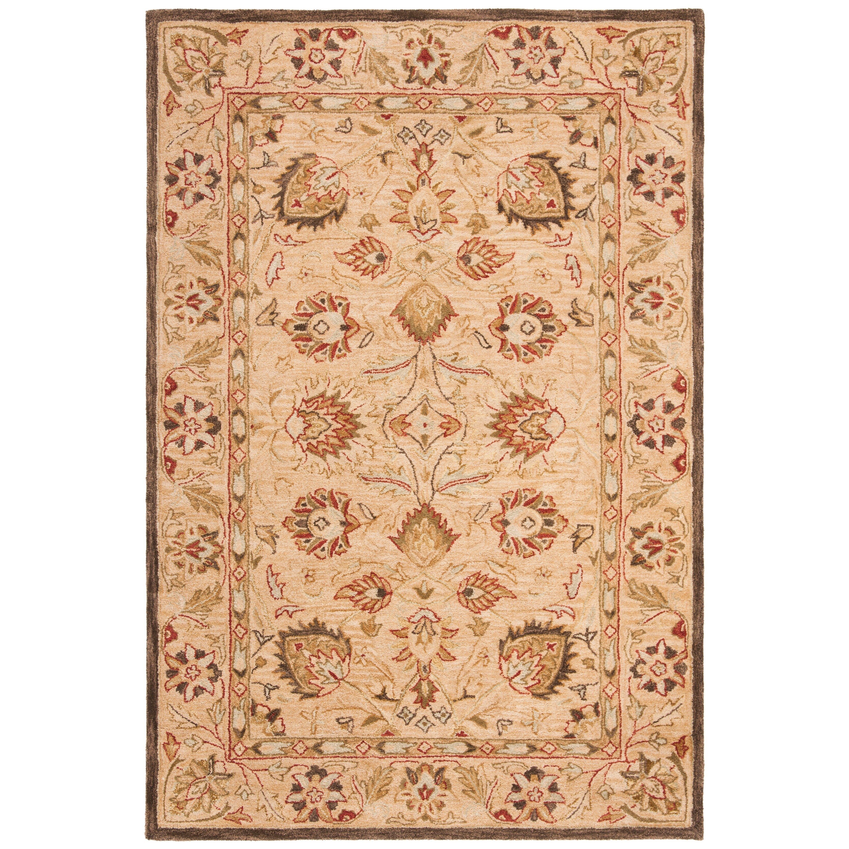 SAFAVIEH Handmade Anatolia Renelle Traditional Oriental Hand-spun Wool Rug