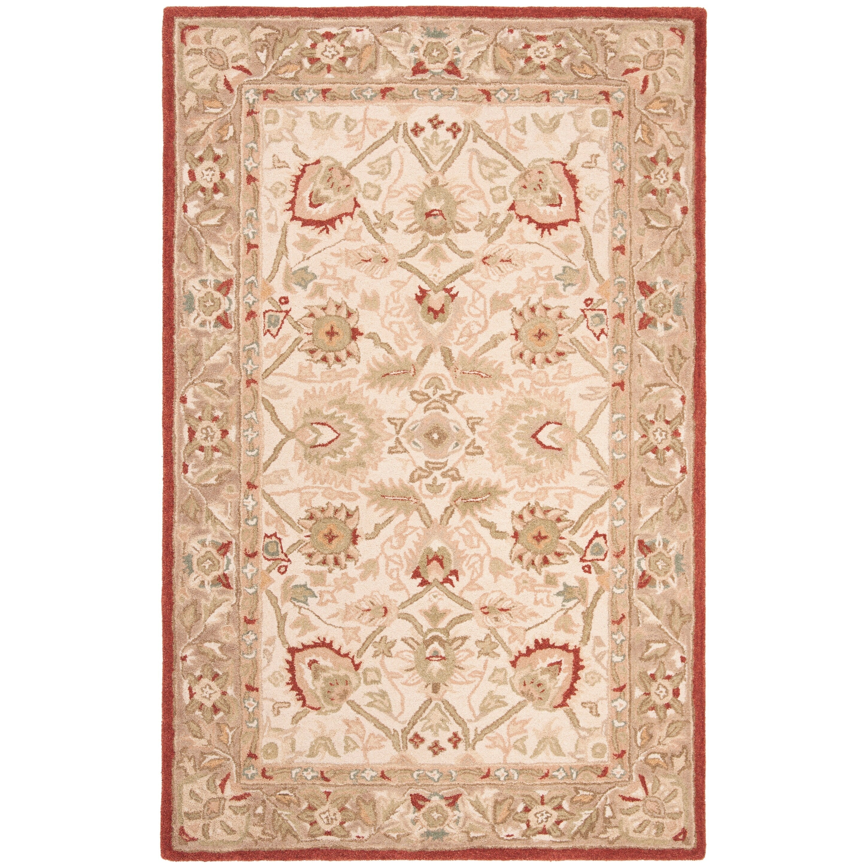 SAFAVIEH Handmade Anatolia Renelle Traditional Oriental Hand-spun Wool Rug