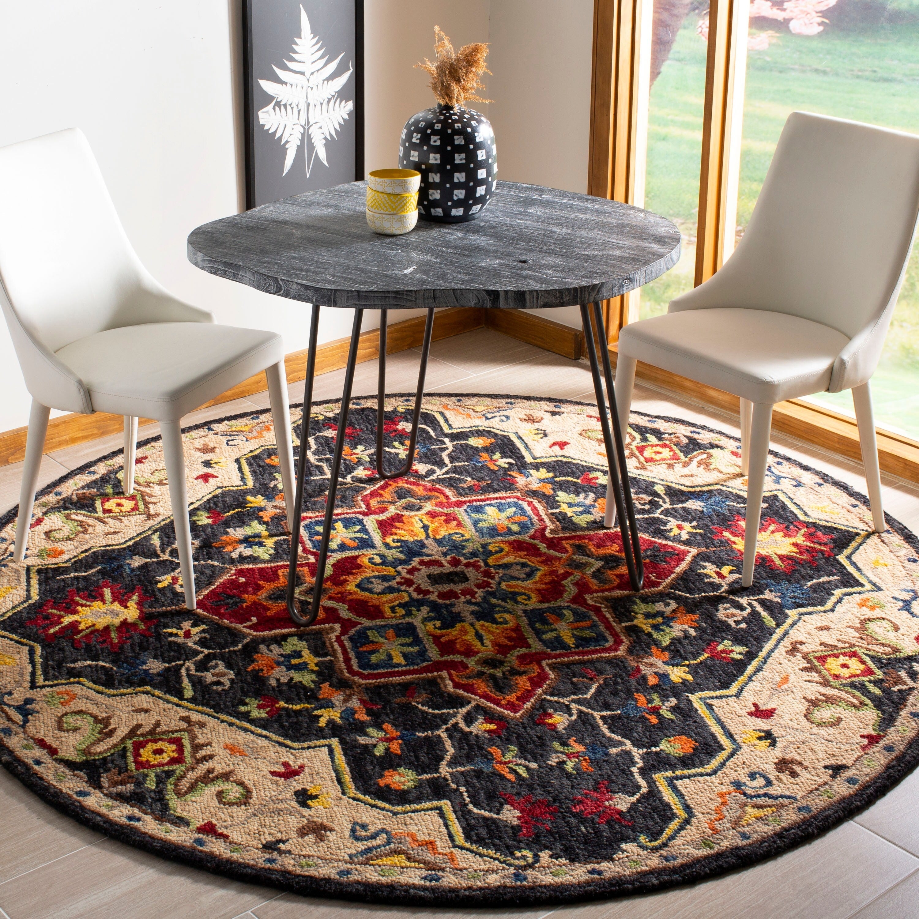 SAFAVIEH Handmade Aspen Rosmarie Boho Tribal Wool Rug