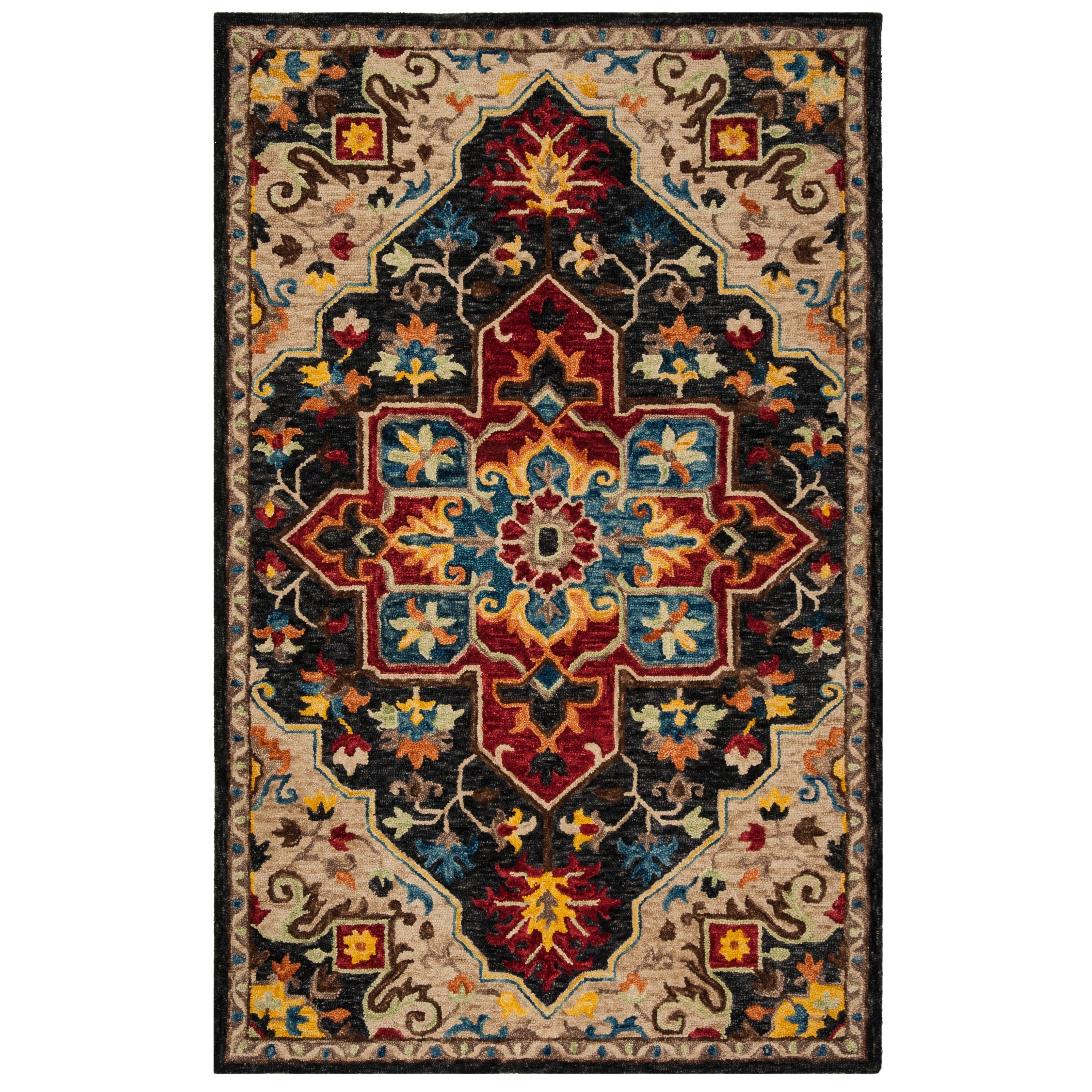 SAFAVIEH Handmade Aspen Rosmarie Boho Tribal Wool Rug