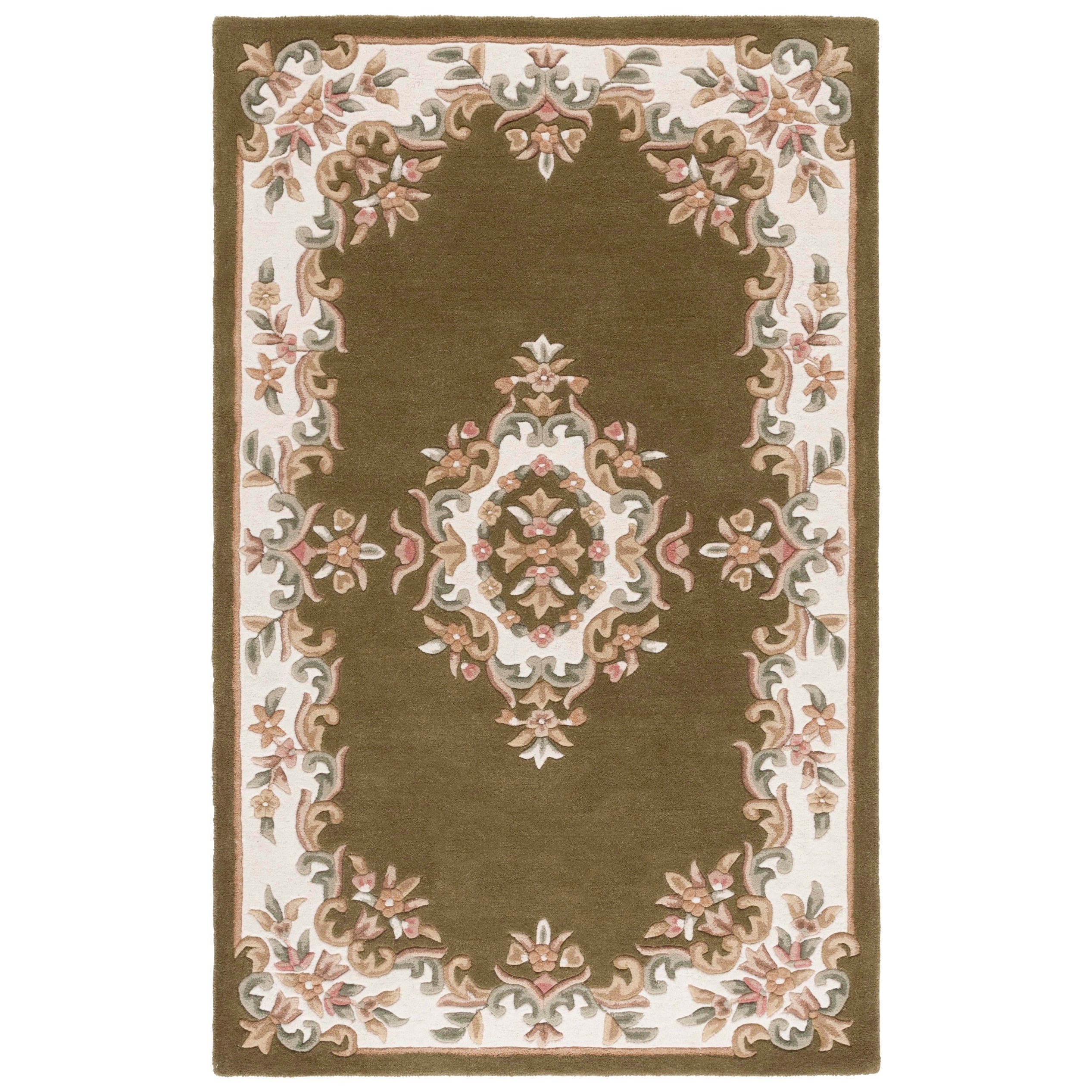 SAFAVIEH Handmade Aubusson Hale Traditional Wool Rug.