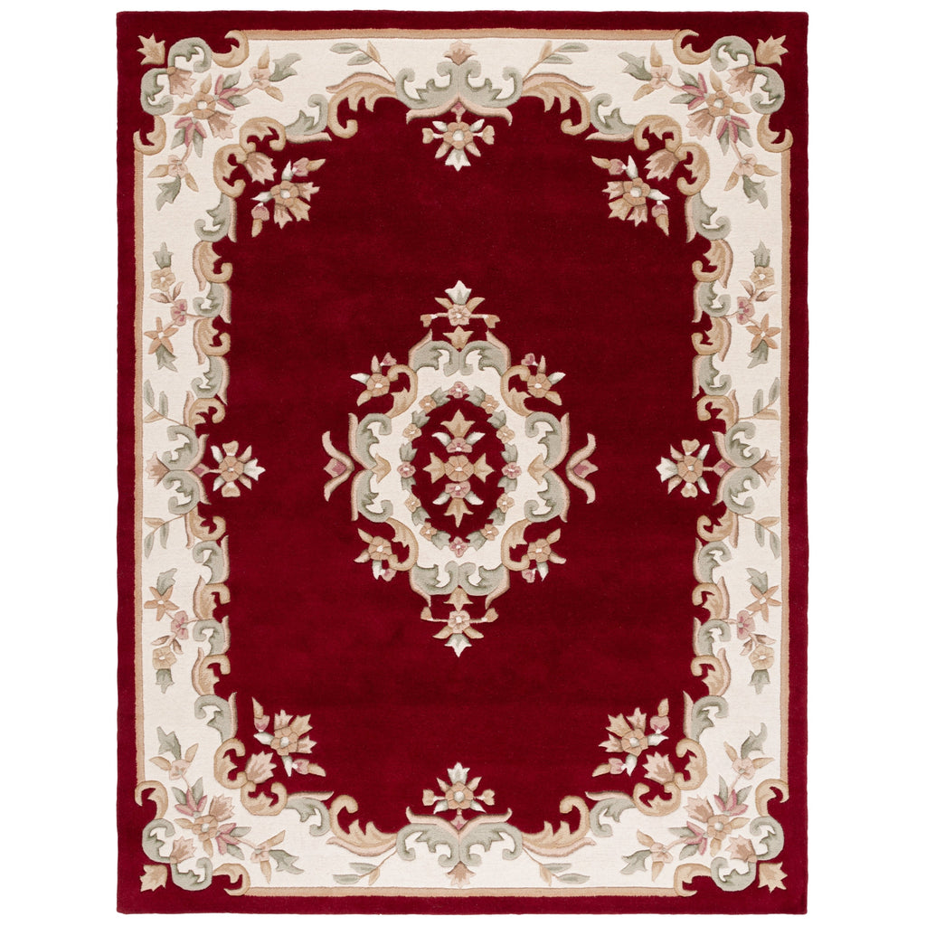 SAFAVIEH Handmade Aubusson Hale Traditional Wool Rug.