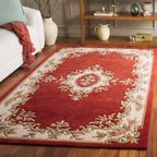 SAFAVIEH Handmade Aubusson Hale Traditional Wool Rug.