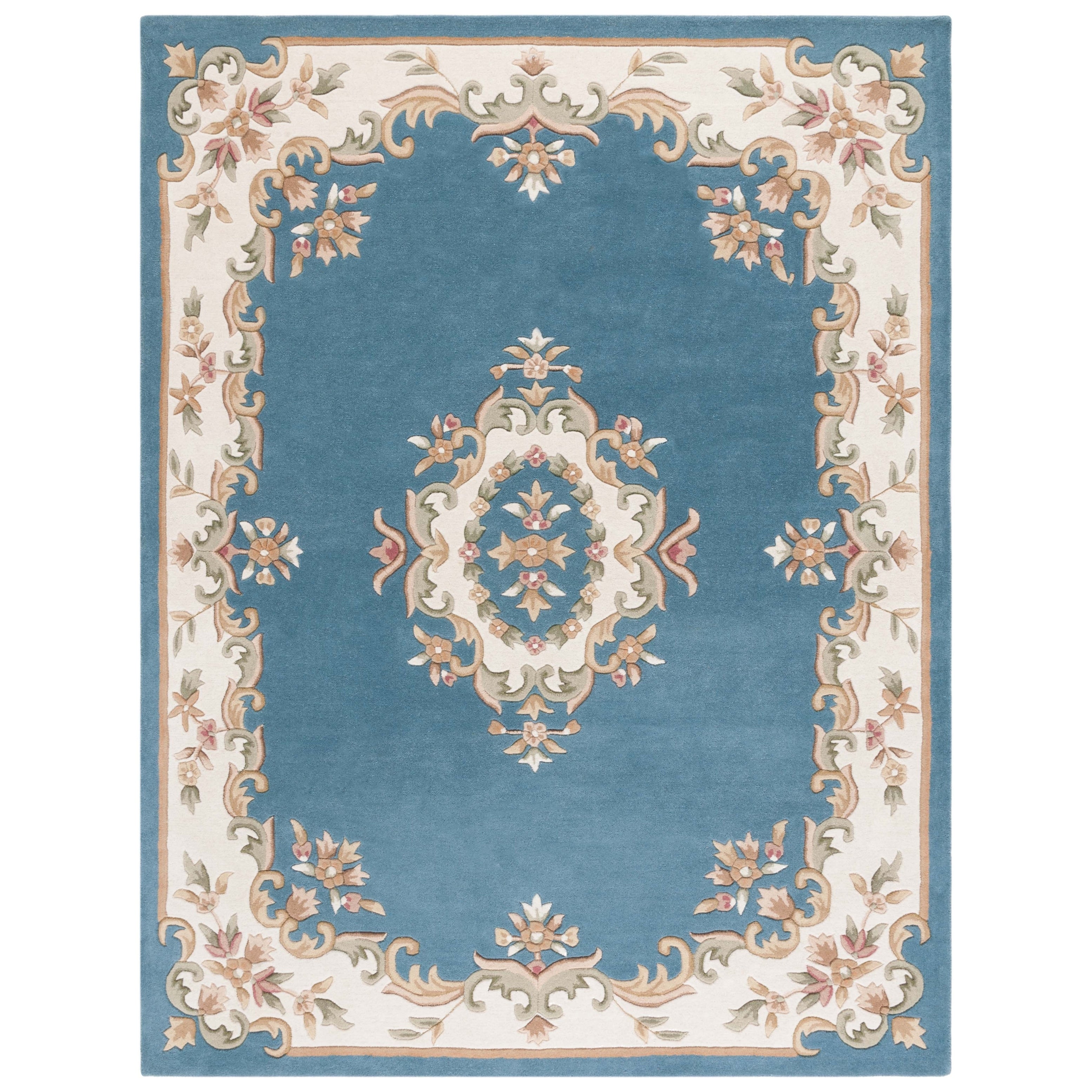 SAFAVIEH Handmade Aubusson Hale Traditional Wool Rug.