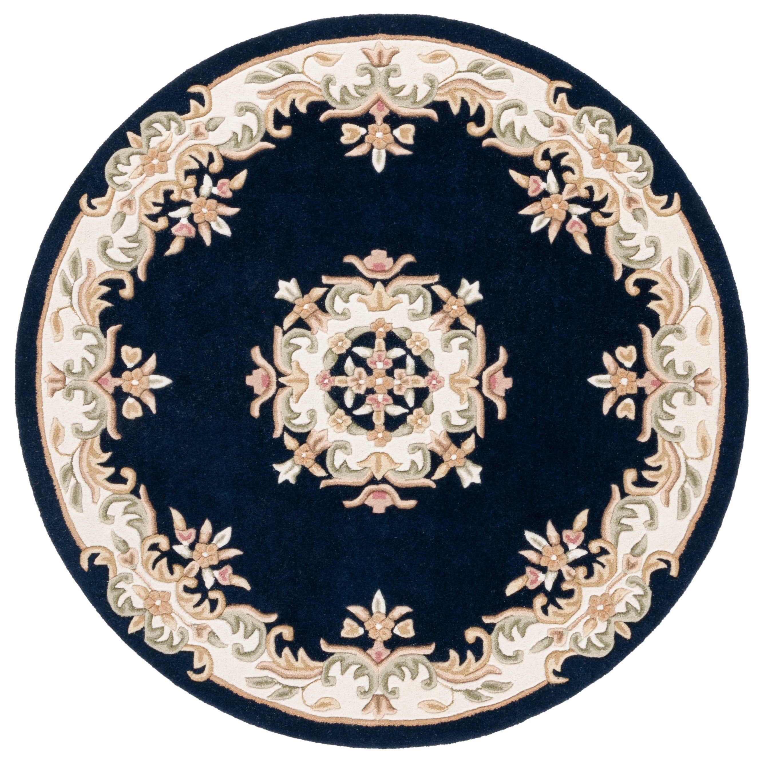SAFAVIEH Handmade Aubusson Hale Traditional Wool Rug.
