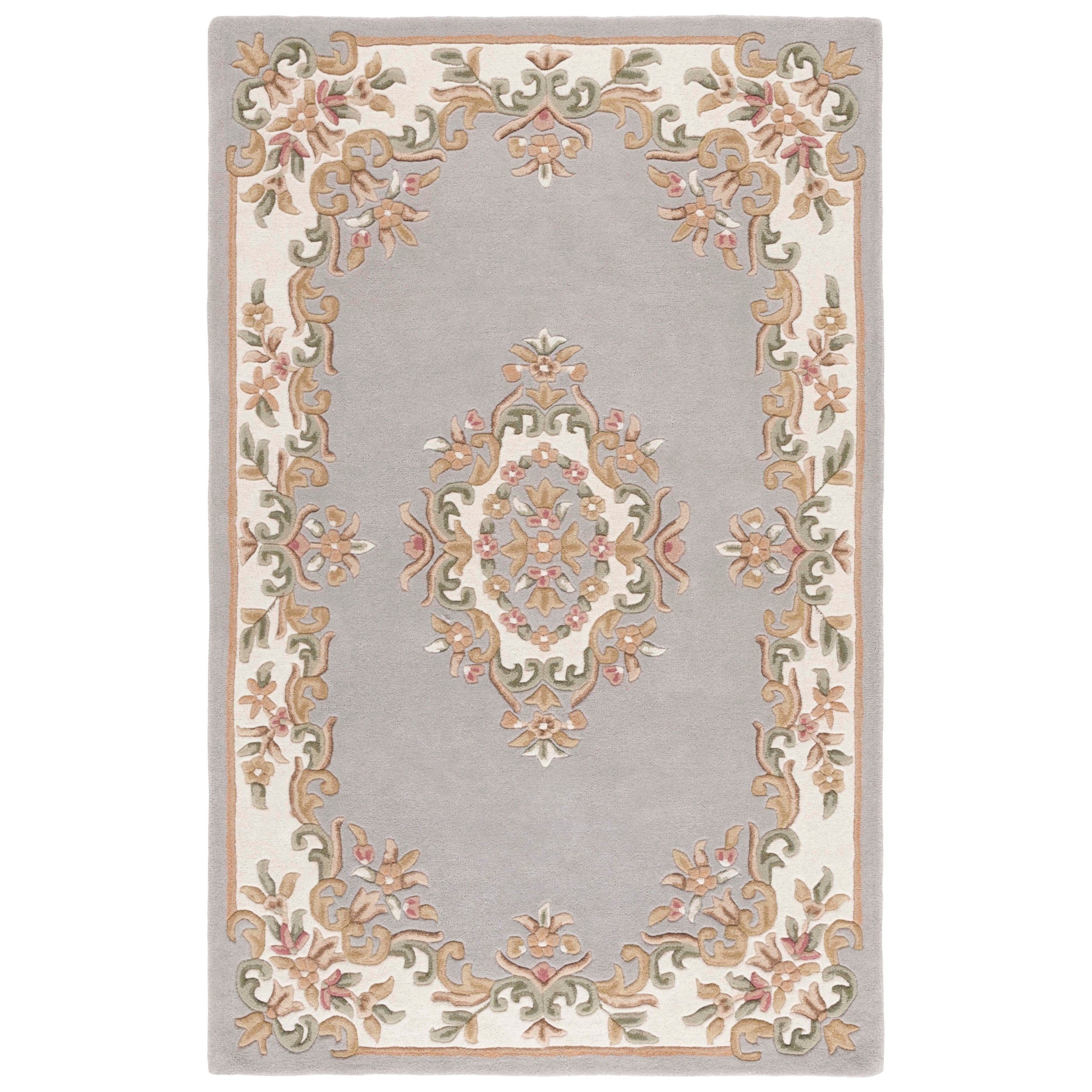 SAFAVIEH Handmade Aubusson Hale Traditional Wool Rug.