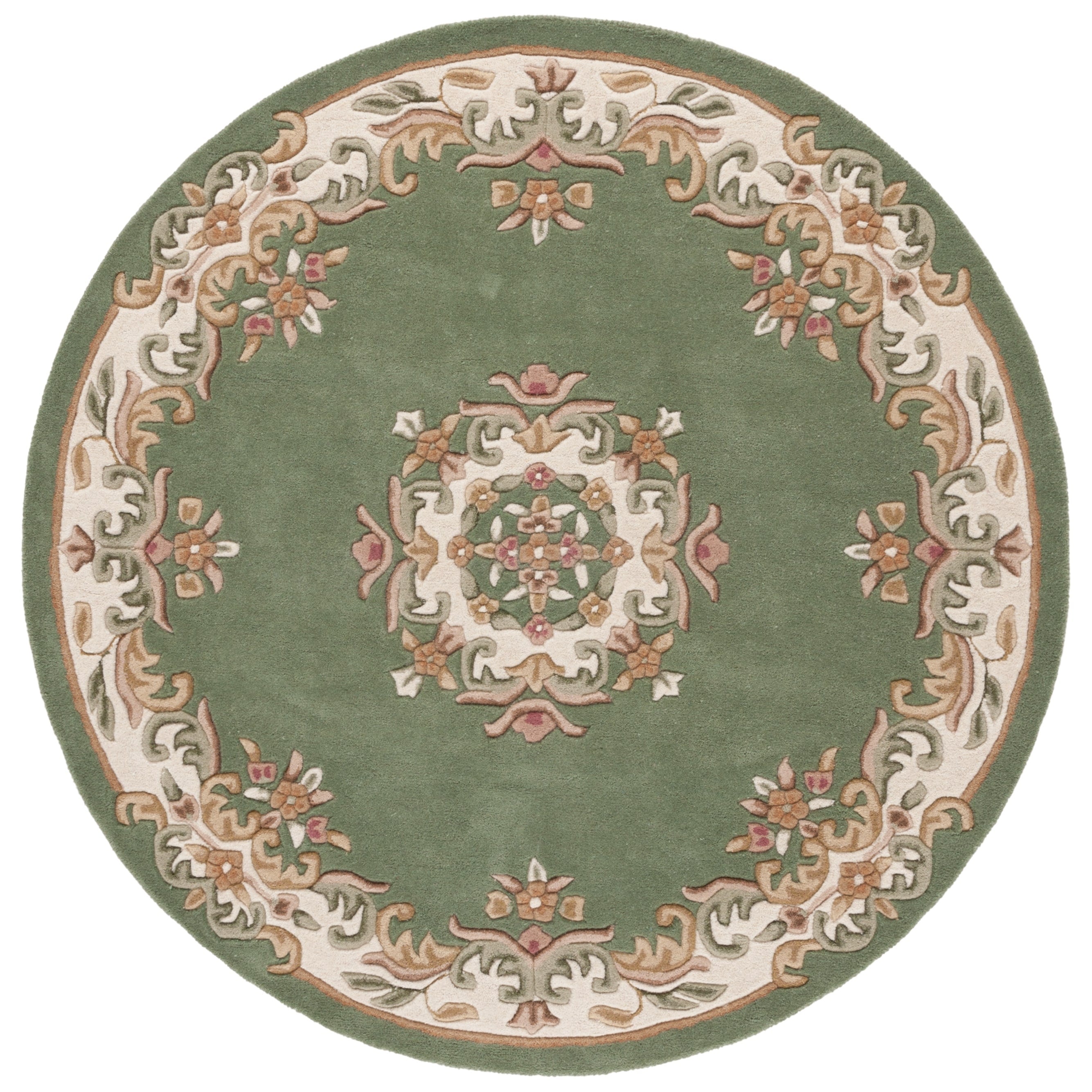 SAFAVIEH Handmade Aubusson Hale Traditional Wool Rug.