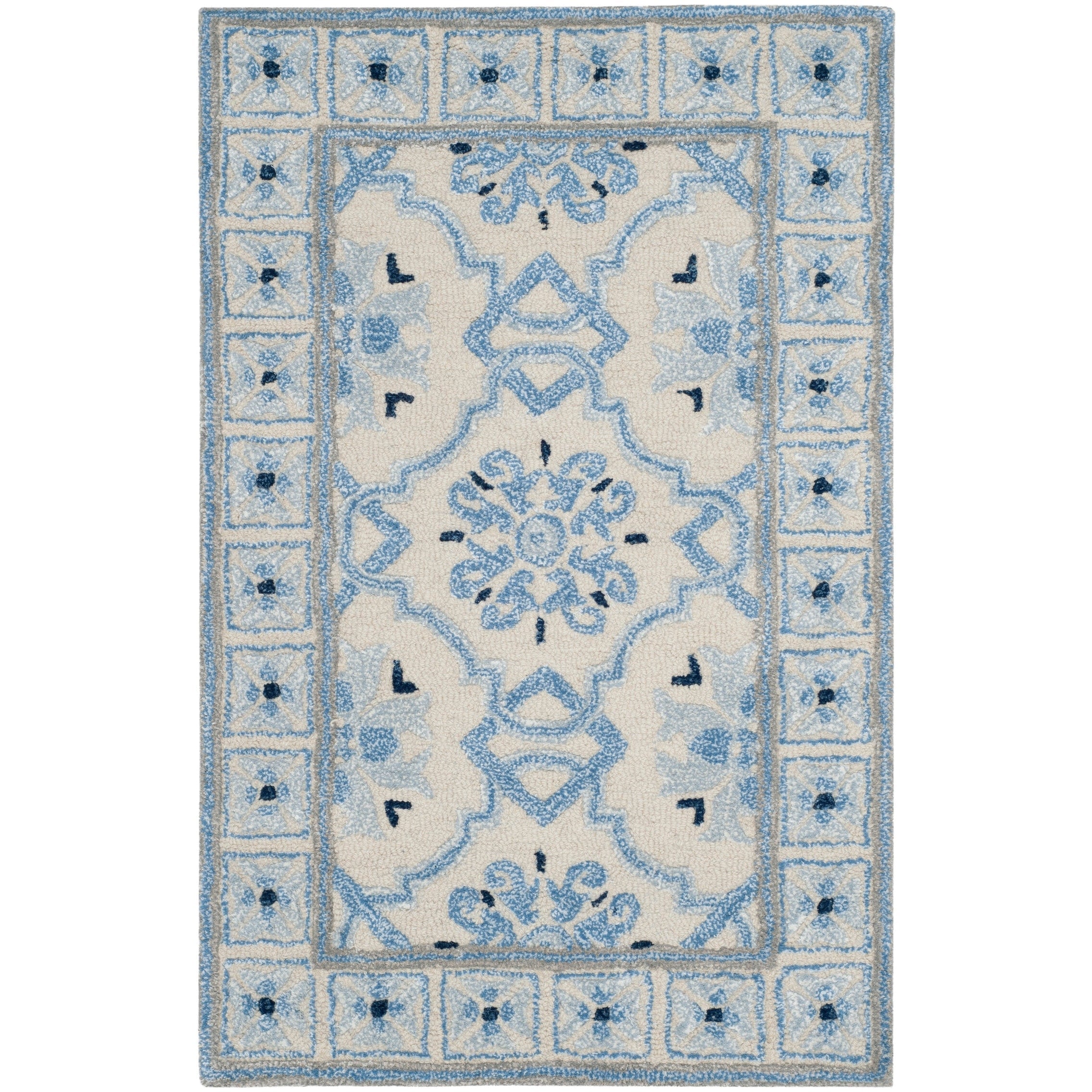 SAFAVIEH Handmade Bella Rodica Modern Floral Wool Rug