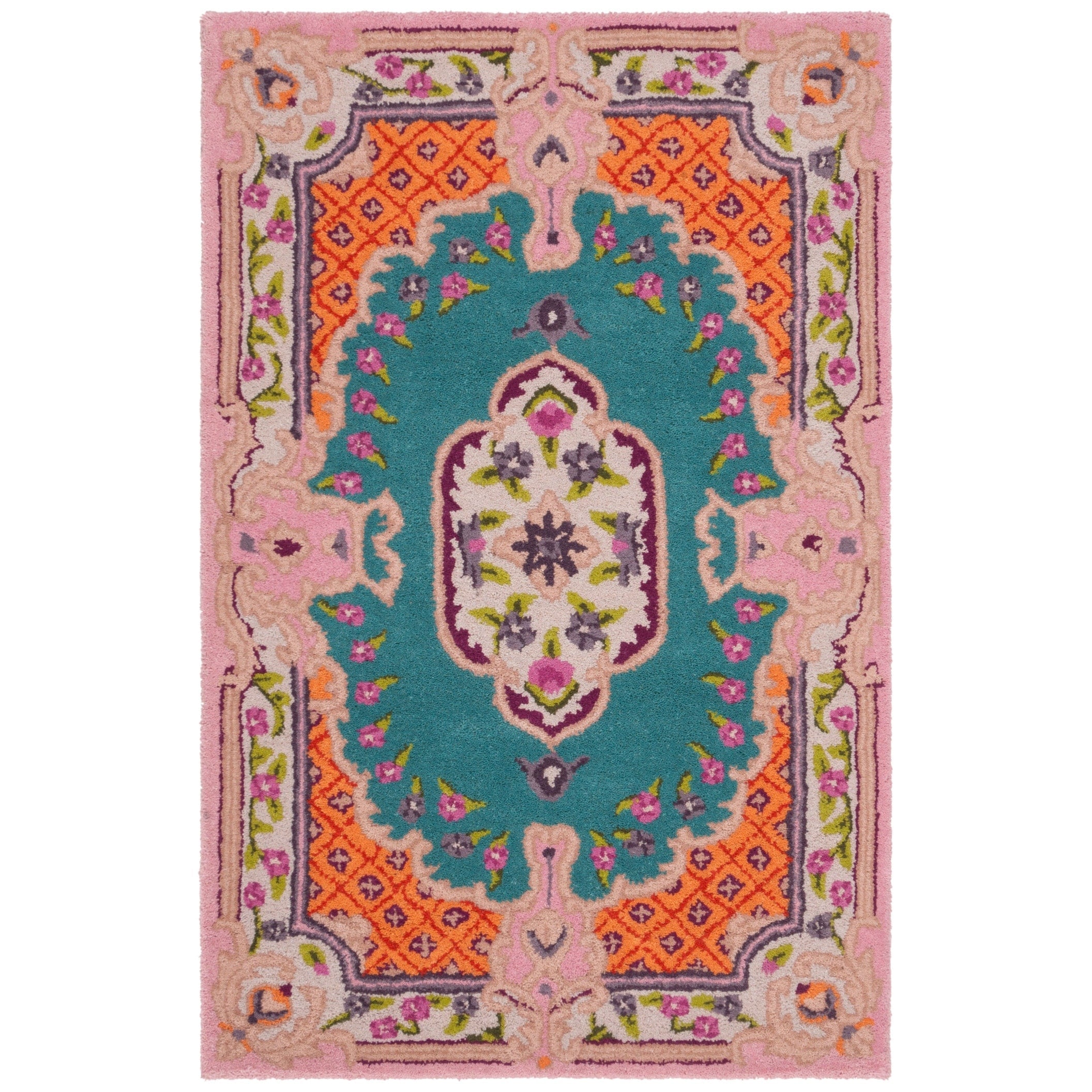 SAFAVIEH Handmade Bellagio Tatevik Oriental Medallion Wool Rug