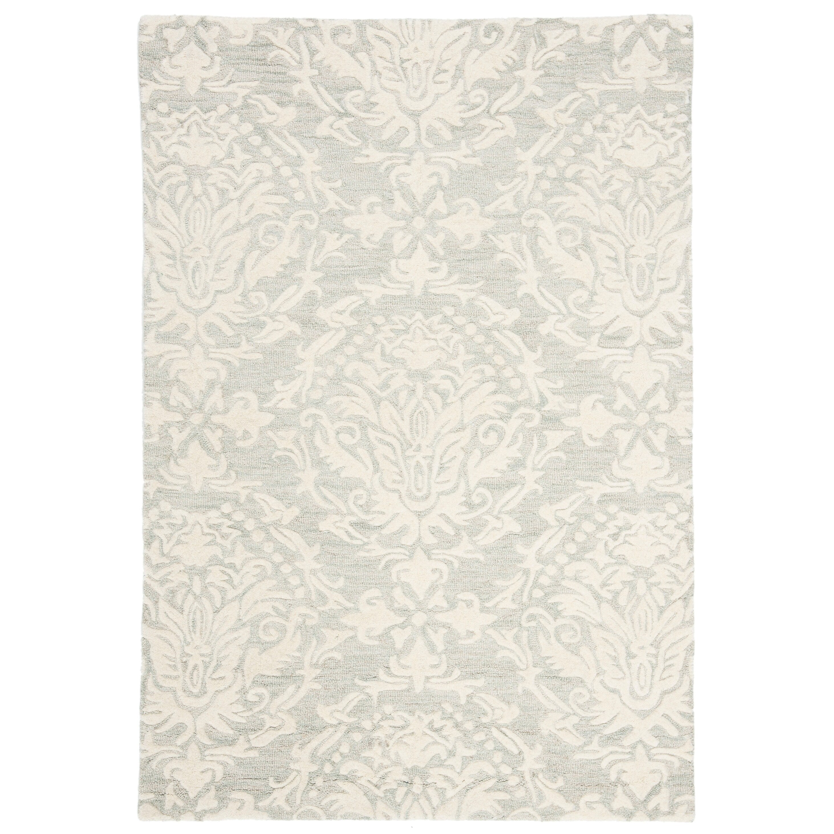 SAFAVIEH Handmade Blossom Ambroisine Modern Floral Wool Rug