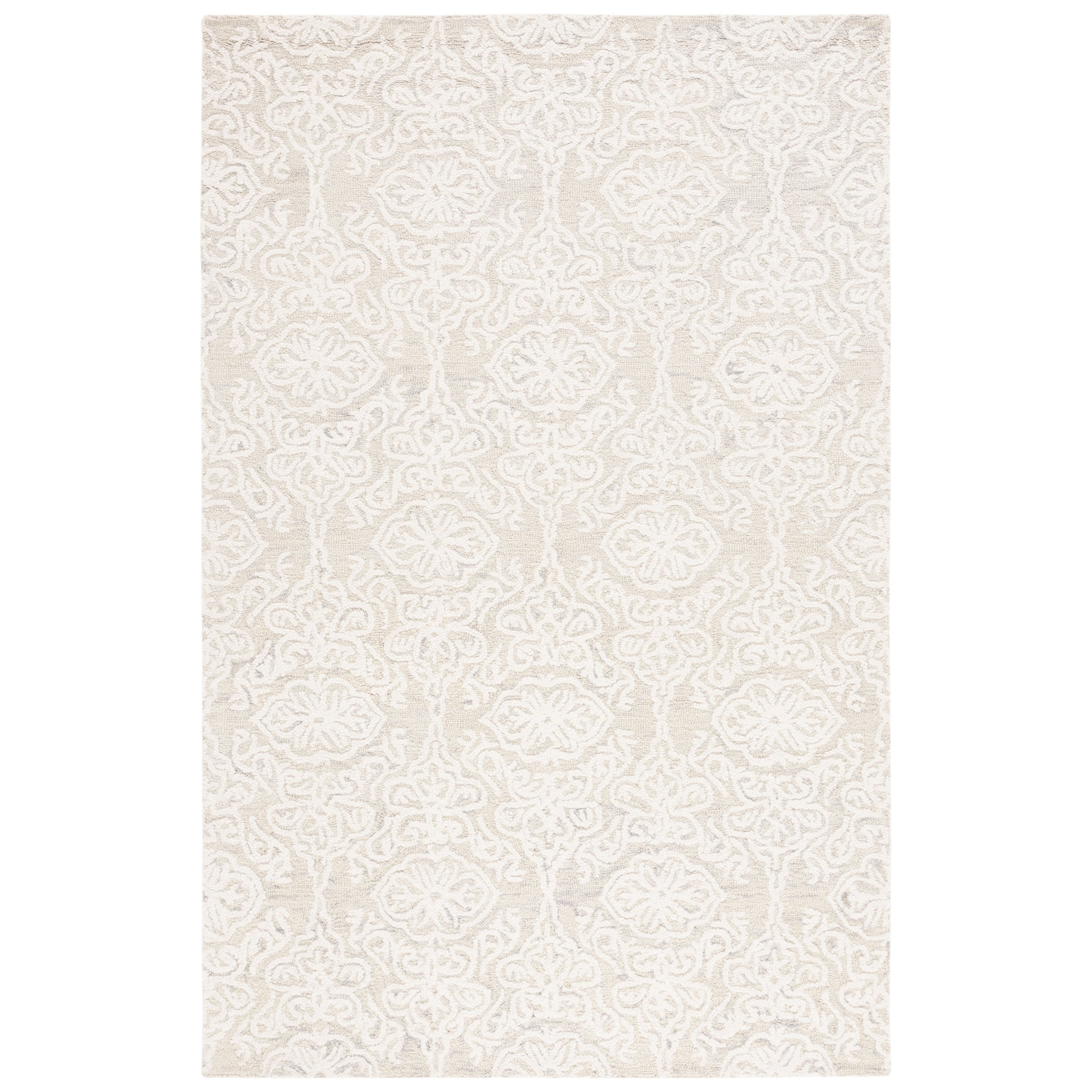 SAFAVIEH Handmade Blossom Cateluta Modern Floral Wool Rug