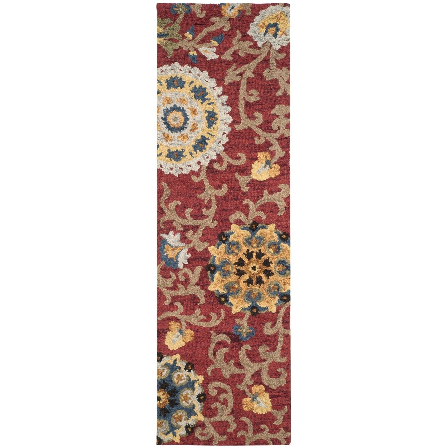SAFAVIEH Handmade Blossom Maaret Modern Floral Wool Rug