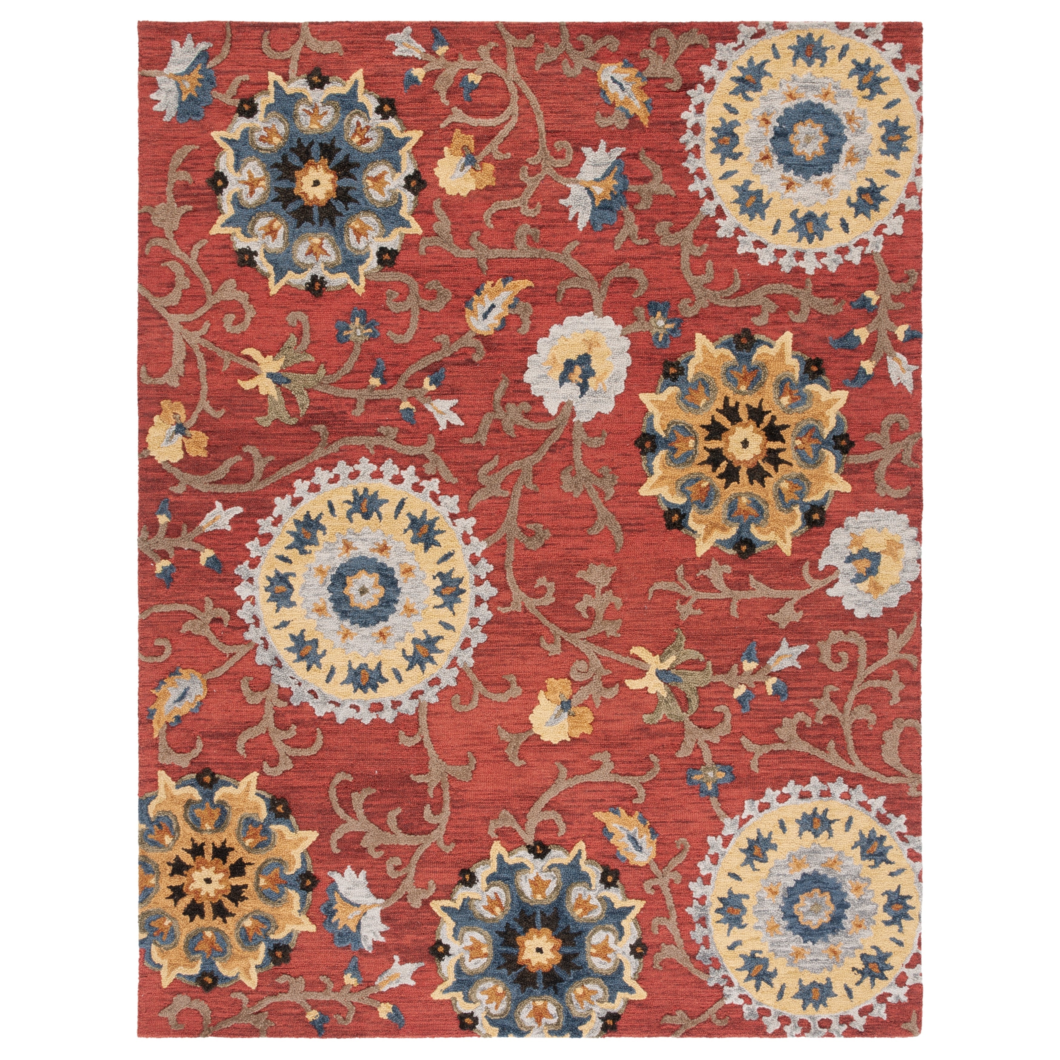 SAFAVIEH Handmade Blossom Maaret Modern Floral Wool Rug