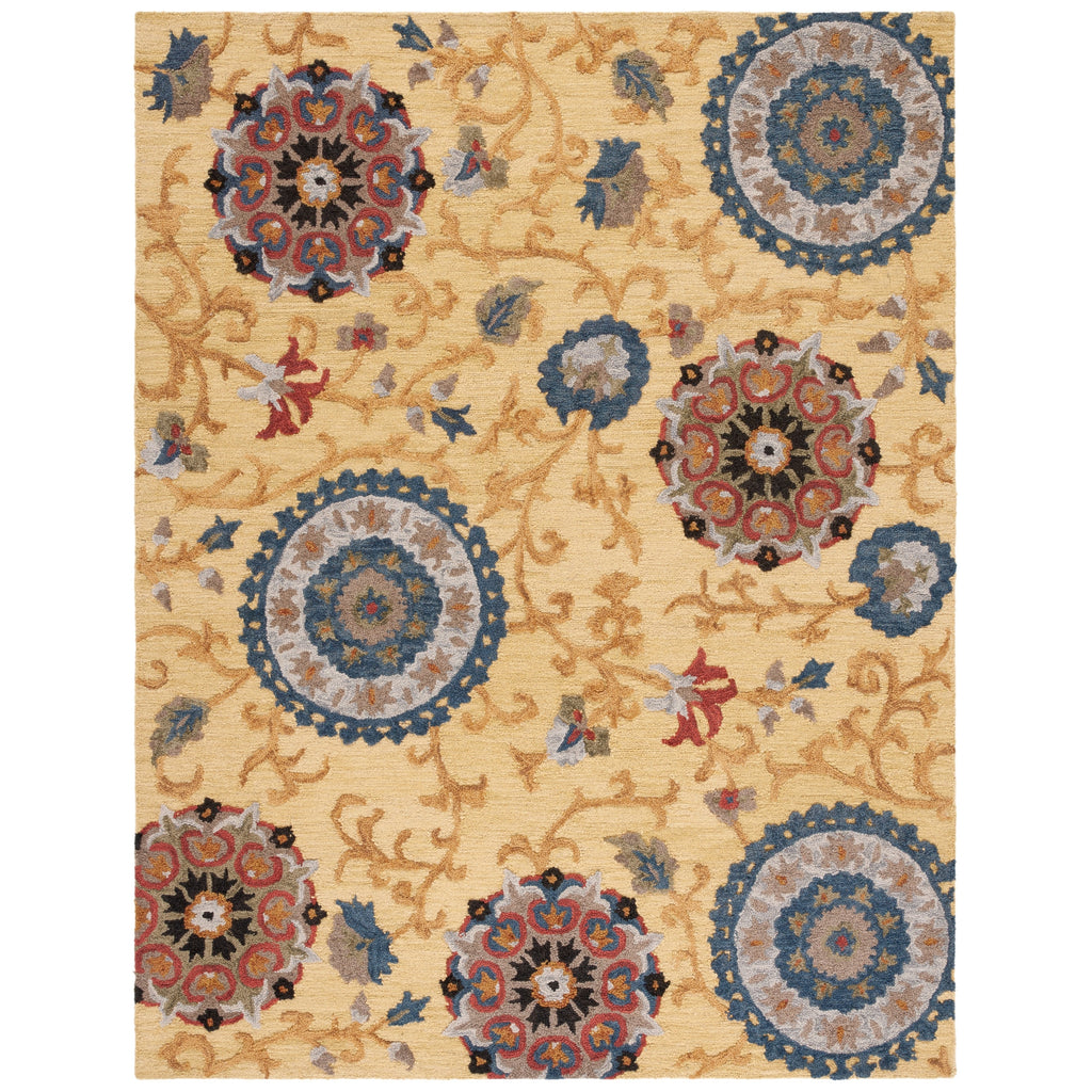 SAFAVIEH Handmade Blossom Maaret Modern Floral Wool Rug