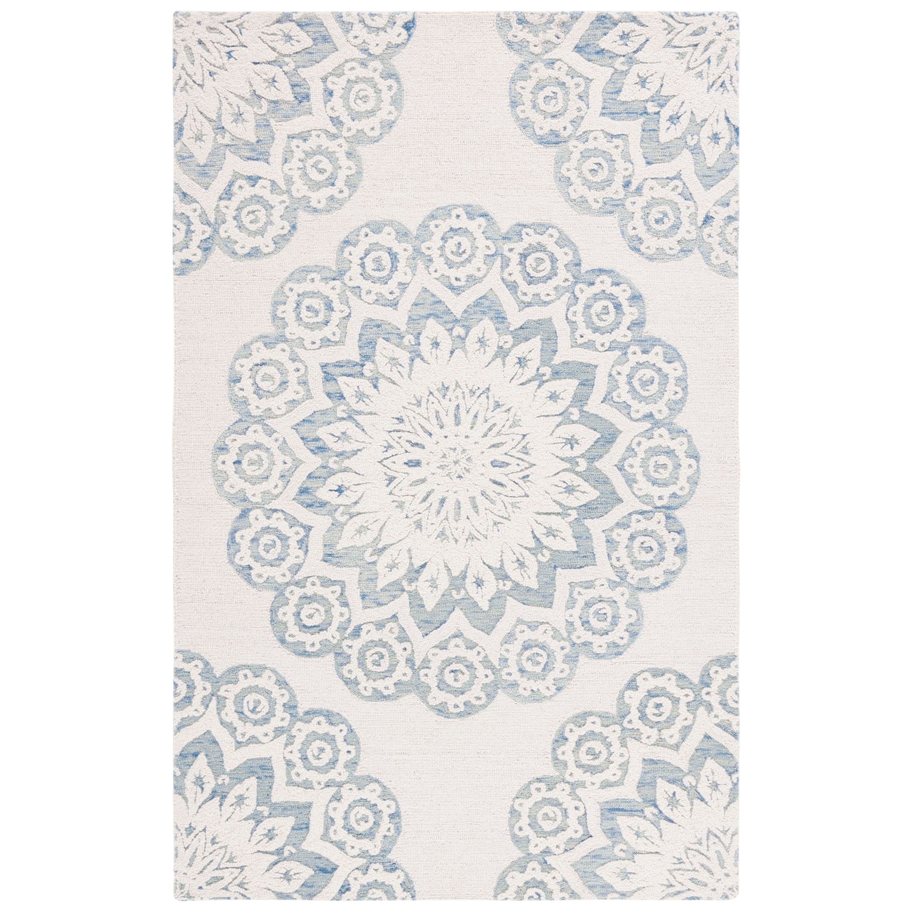SAFAVIEH Handmade Blossom Oriella Modern Floral Wool Rug