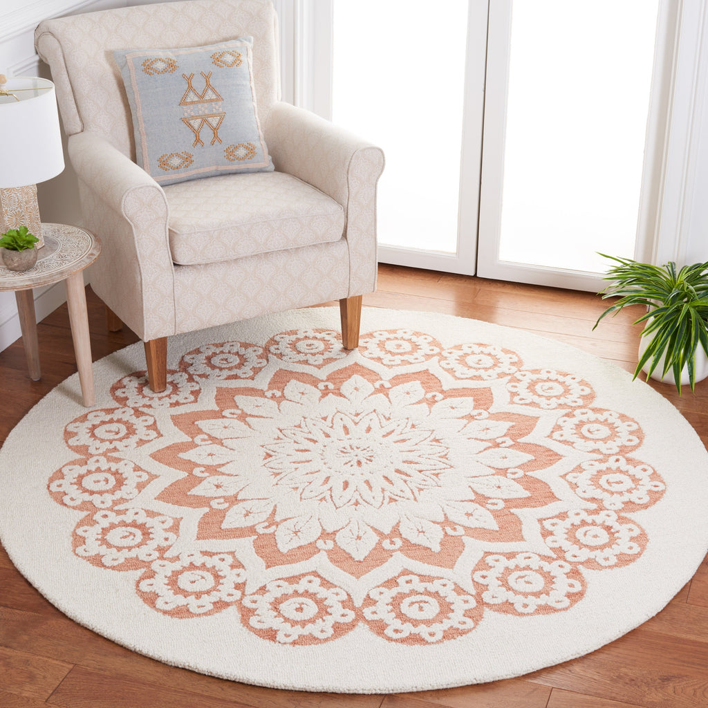 SAFAVIEH Handmade Blossom Oriella Modern Floral Wool Rug