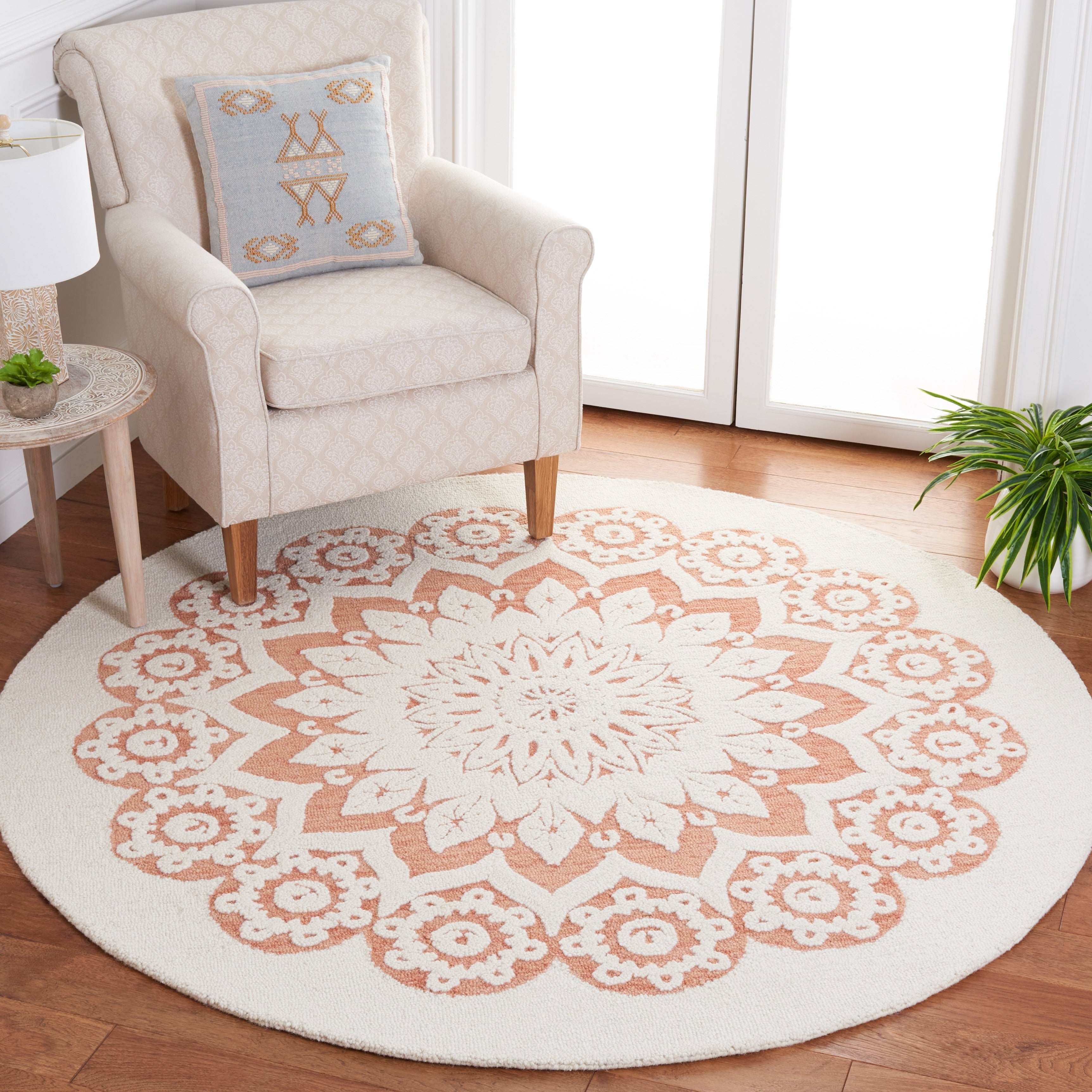 SAFAVIEH Handmade Blossom Oriella Modern Floral Wool Rug