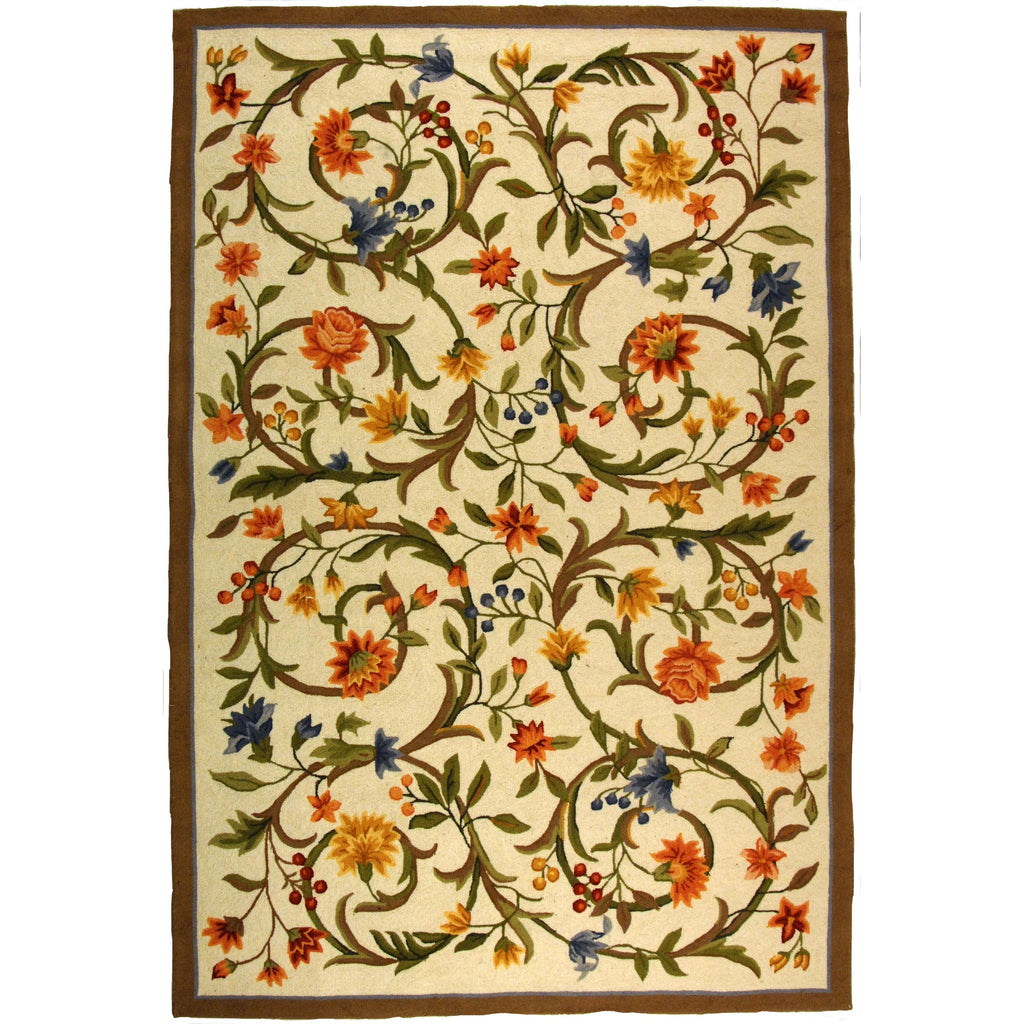 SAFAVIEH Handmade Chelsea Jacomine French Country Floral Scroll Wool