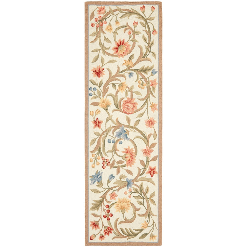 SAFAVIEH Handmade Chelsea Jacomine French Country Floral Scroll Wool