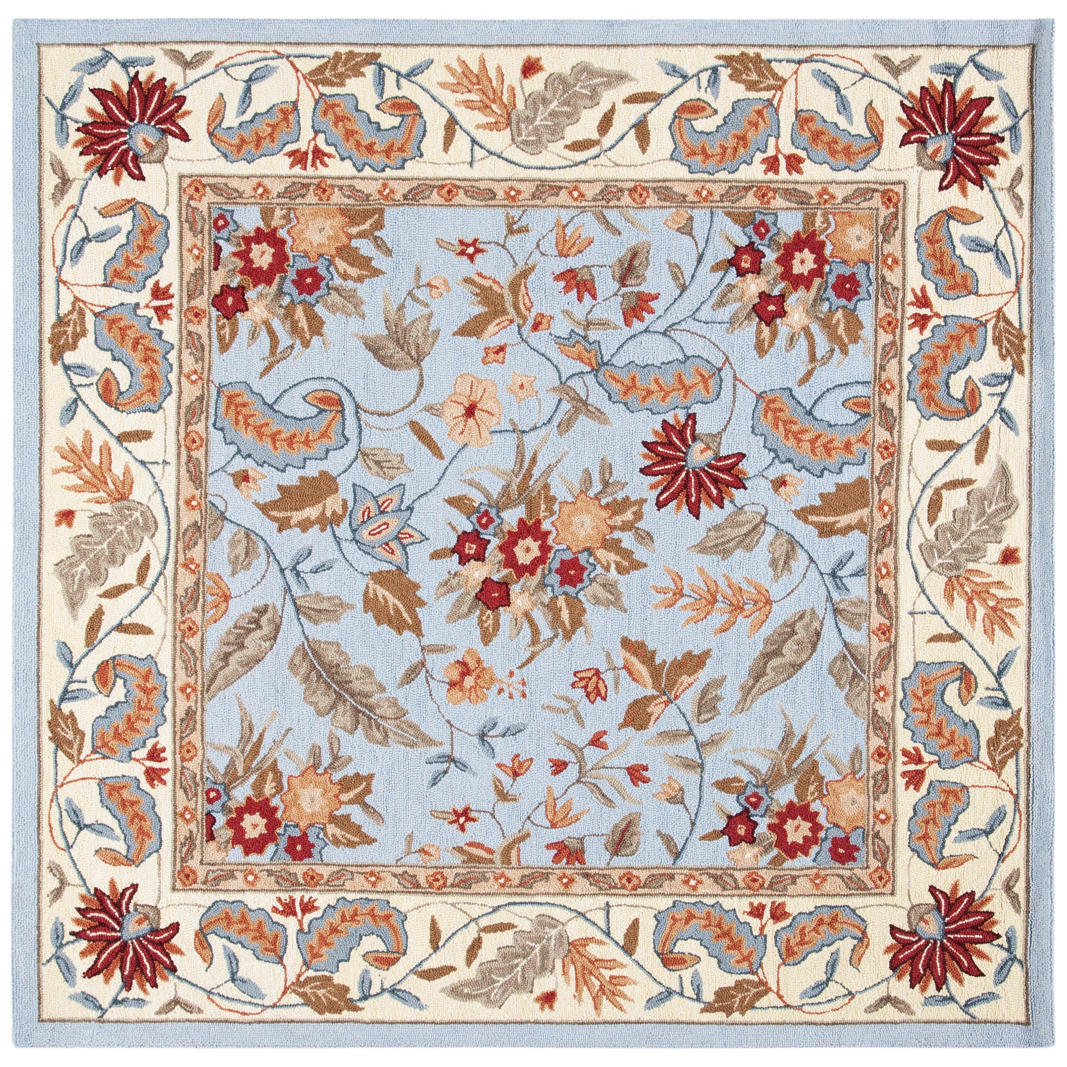SAFAVIEH Handmade Chelsea Malda French Country Floral Wool Rug