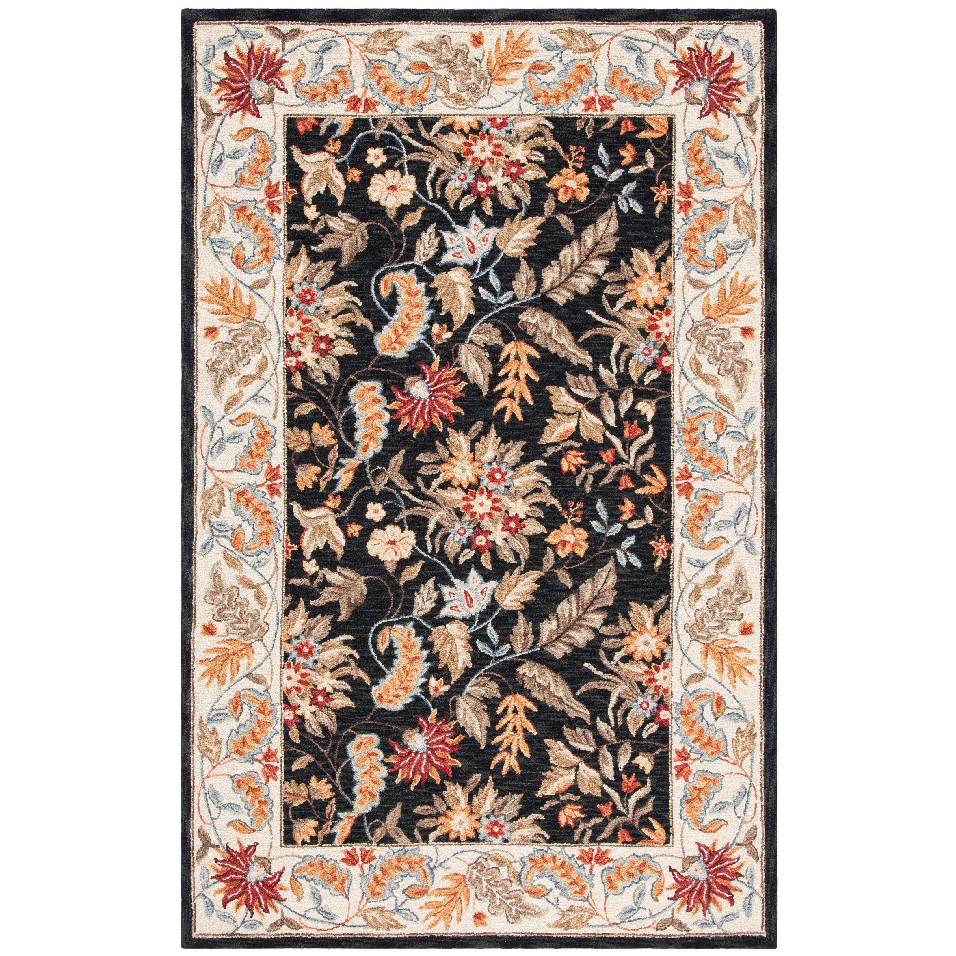 SAFAVIEH Handmade Chelsea Malda French Country Floral Wool Rug