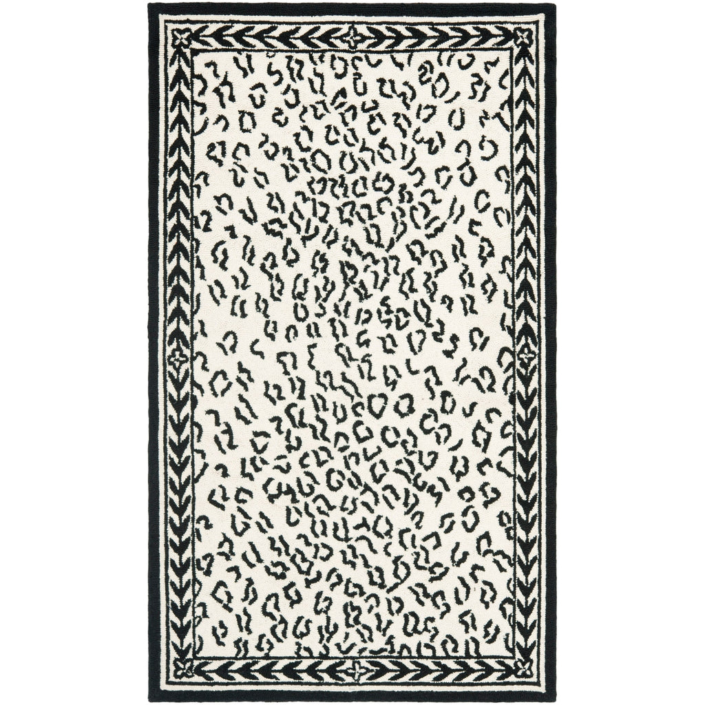 SAFAVIEH Handmade Chelsea Solar Garden Leopard French Country Wool Rug